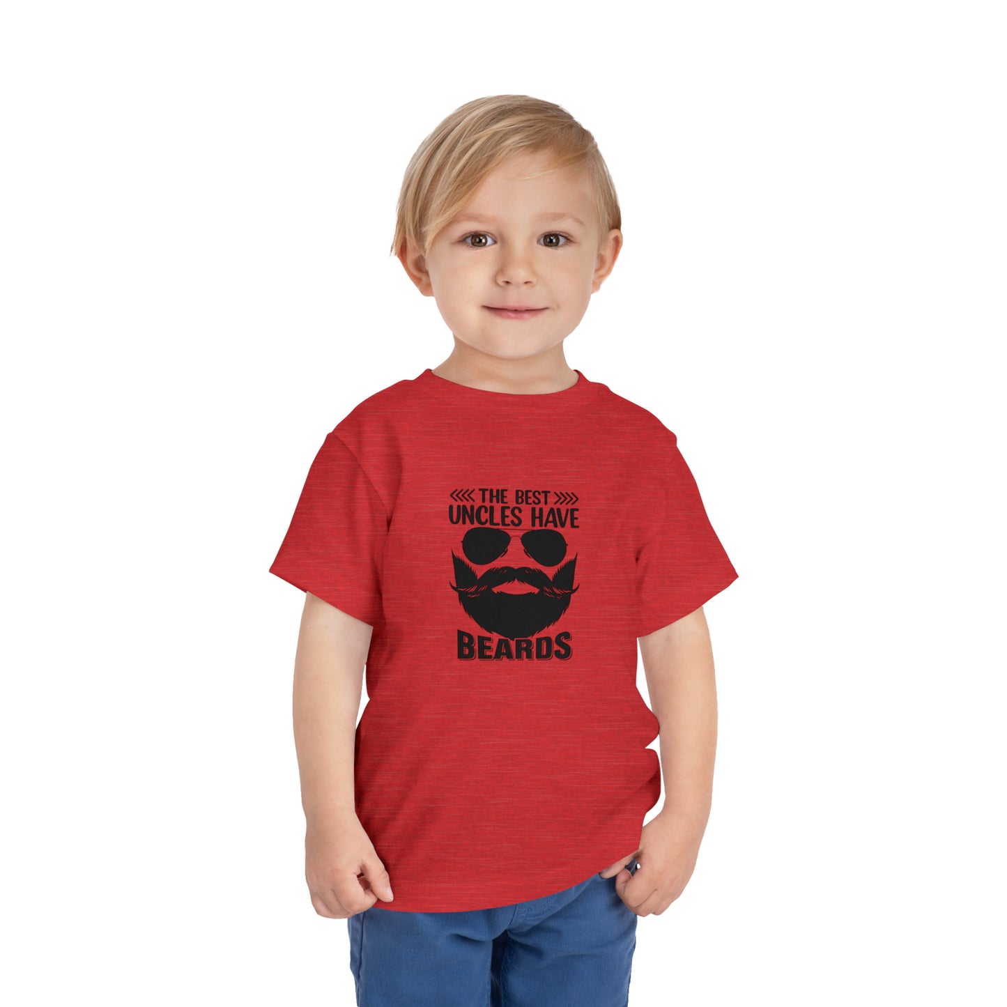 The Best Uncles Have Beards Toddler Short Sleeve Tee