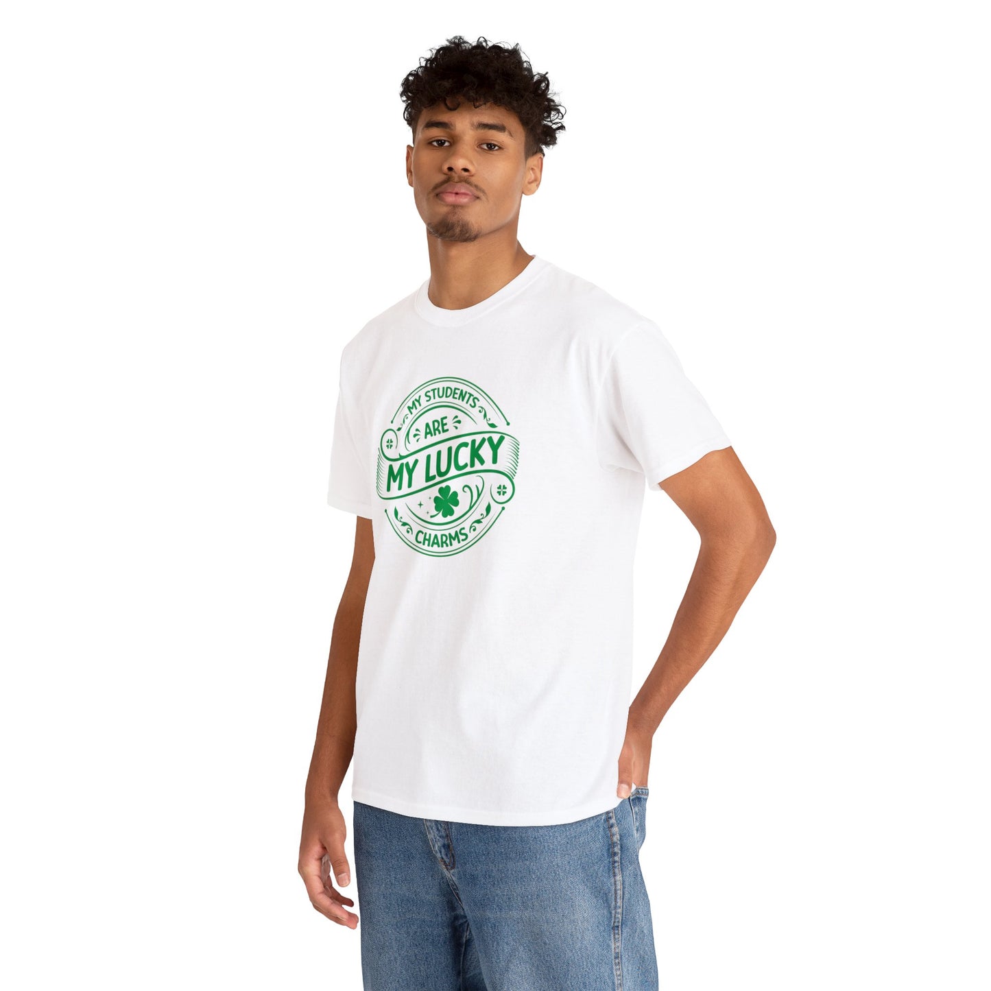 My Students Are My Lucky Charms St Patricks day shirt Unisex Heavy Cotton Tee