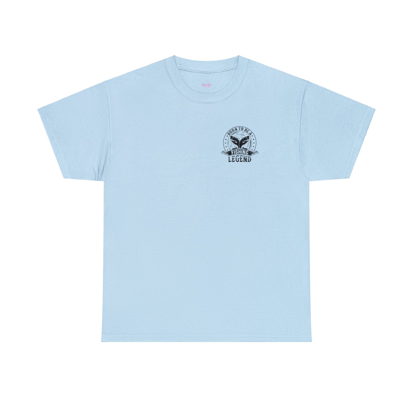 Born To Be A Fishing Legend Unisex Heavy Cotton Tee