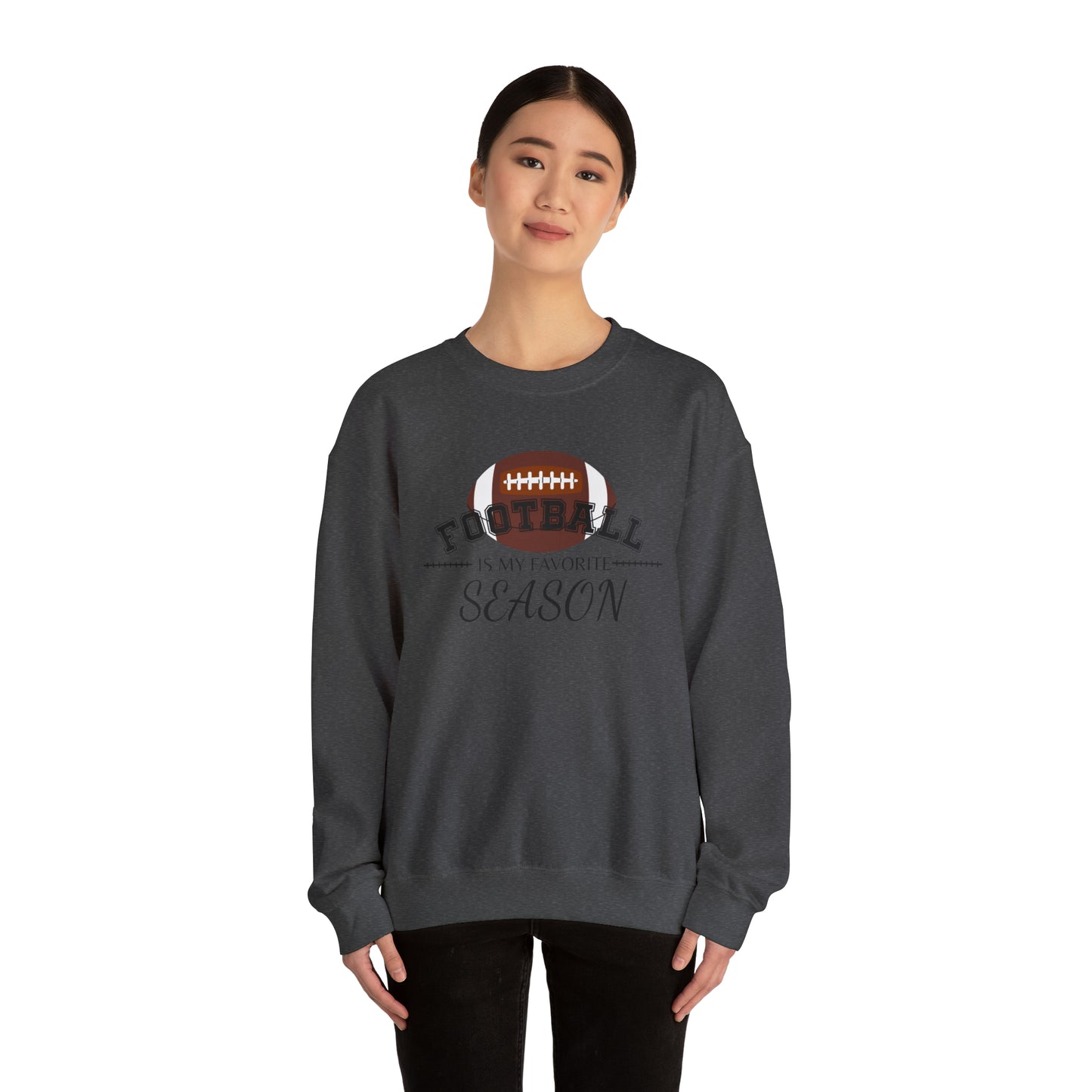 Football is My Favorite Season Unisex Heavy Blend™ Crewneck Sweatshirt