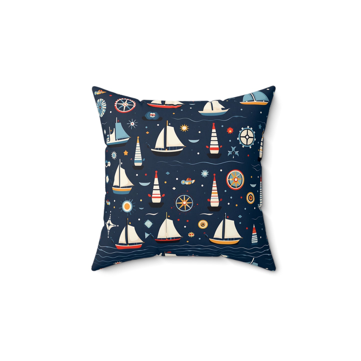 Nautical Polyester Square Pillow