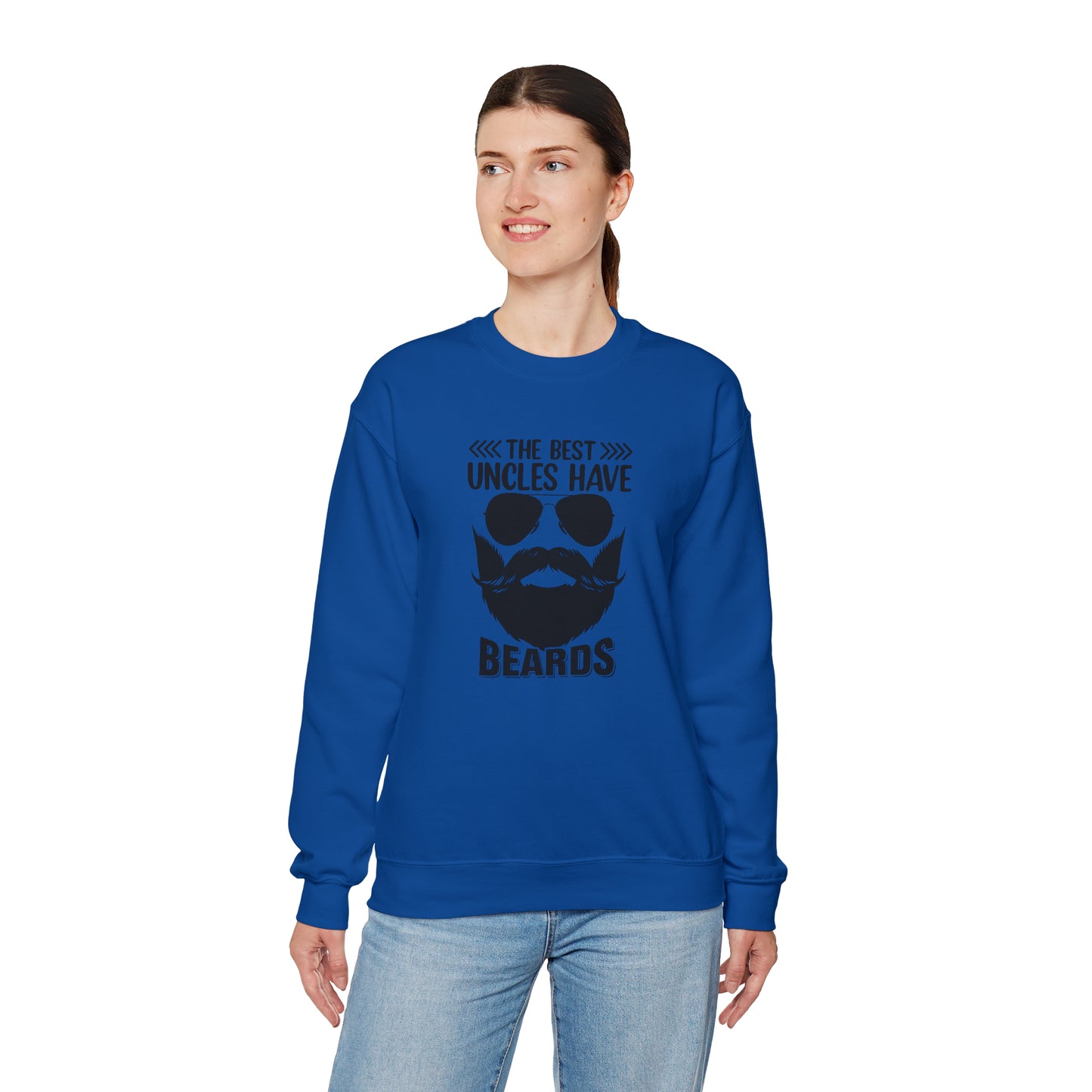 The Best Uncles Have Beards Unisex Heavy Blend™ Crewneck Sweatshirt