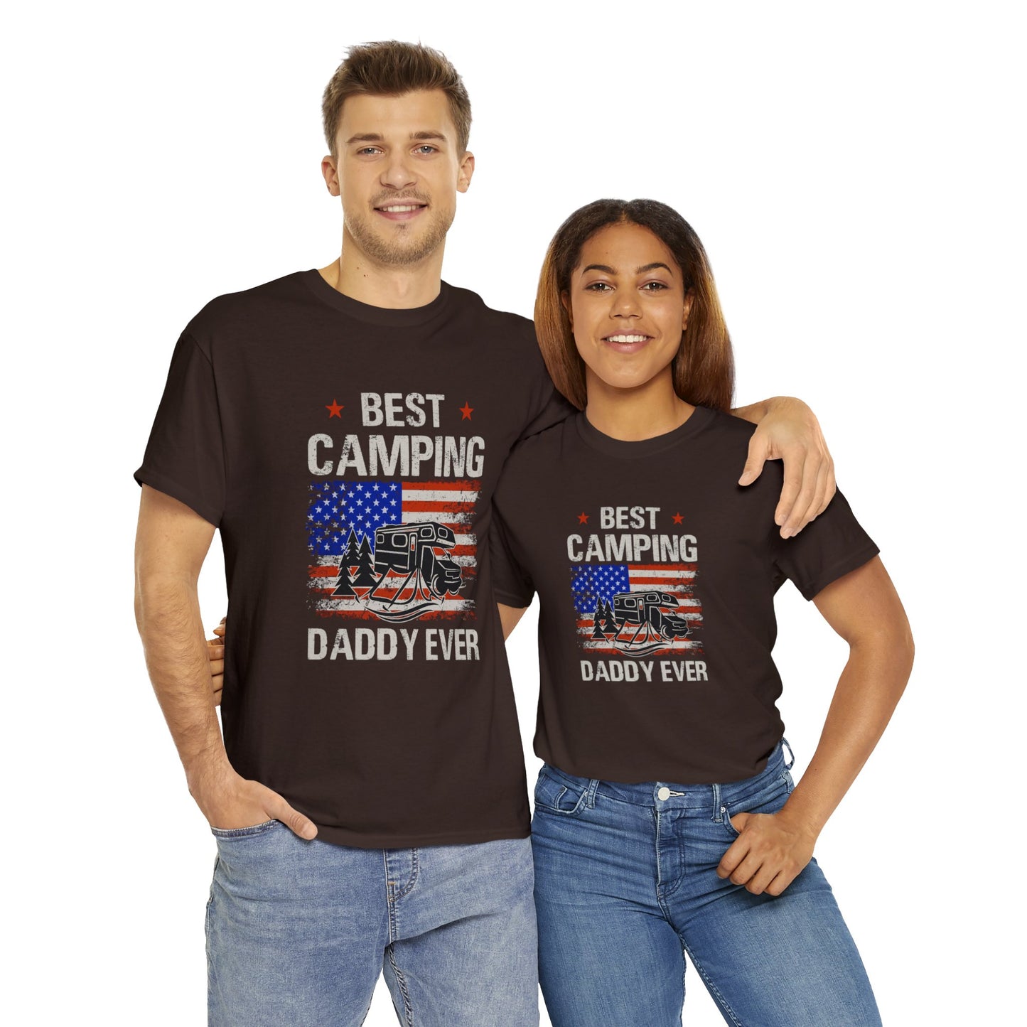 Best Camping Dad Ever Unisex Heavy Cotton Tee