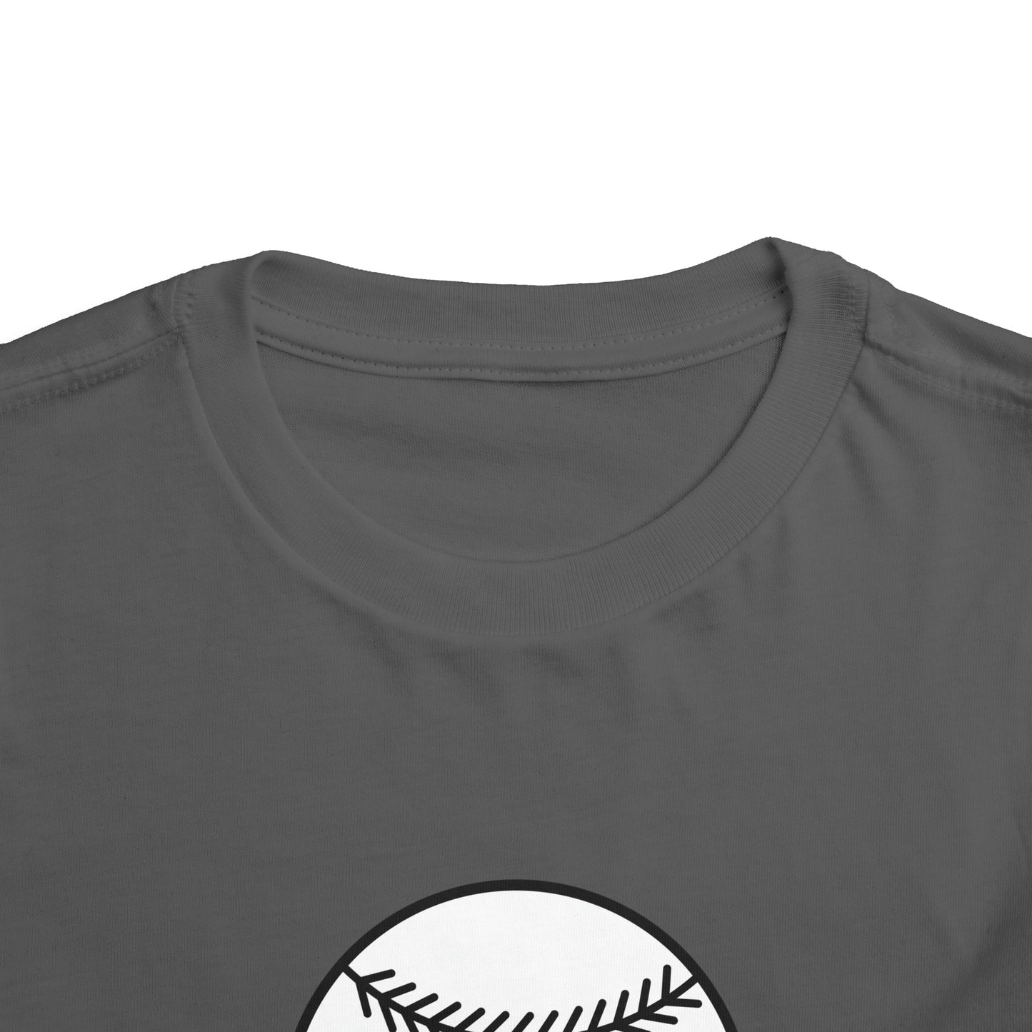 Little Brother Biggest Fan baseball Toddler Short Sleeve Tee