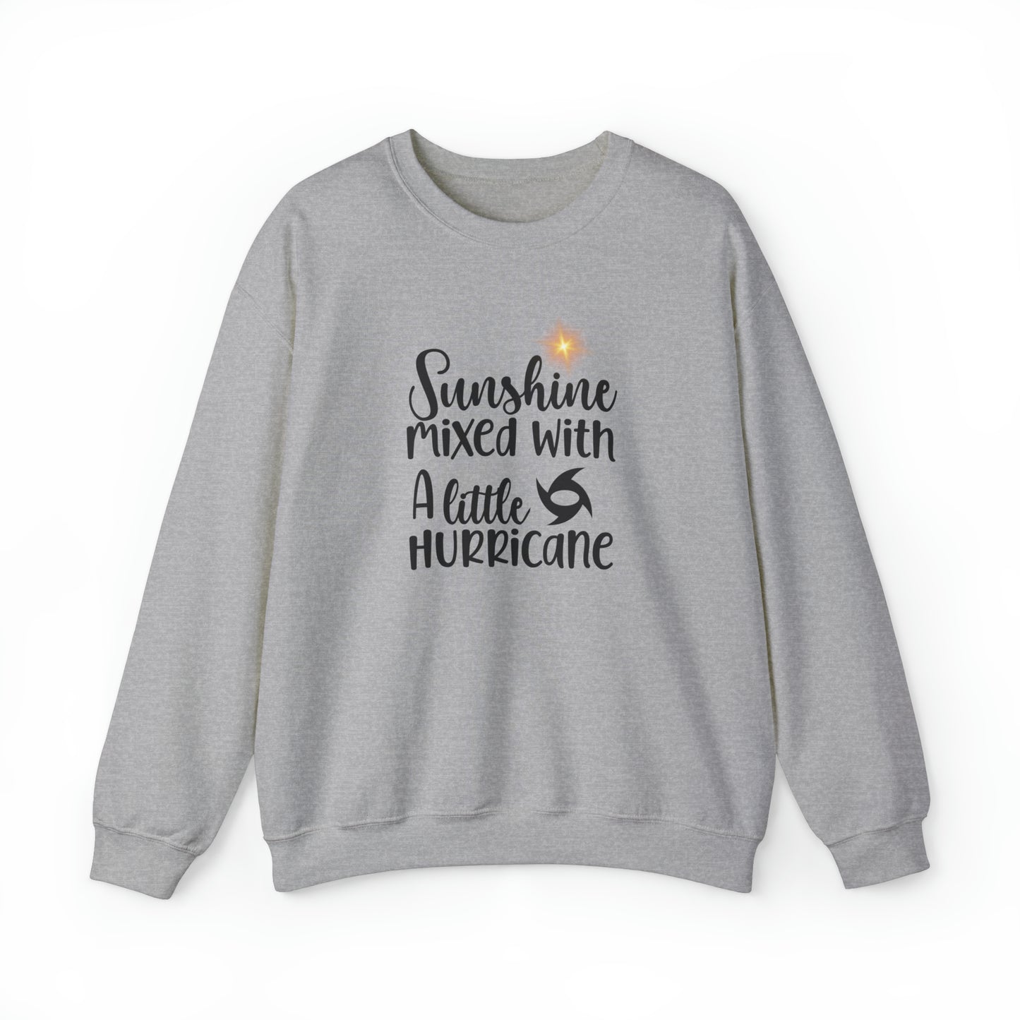 Sunshine Mixed with a Little Hurricane Unisex Heavy Blend™ Crewneck Sweatshirt