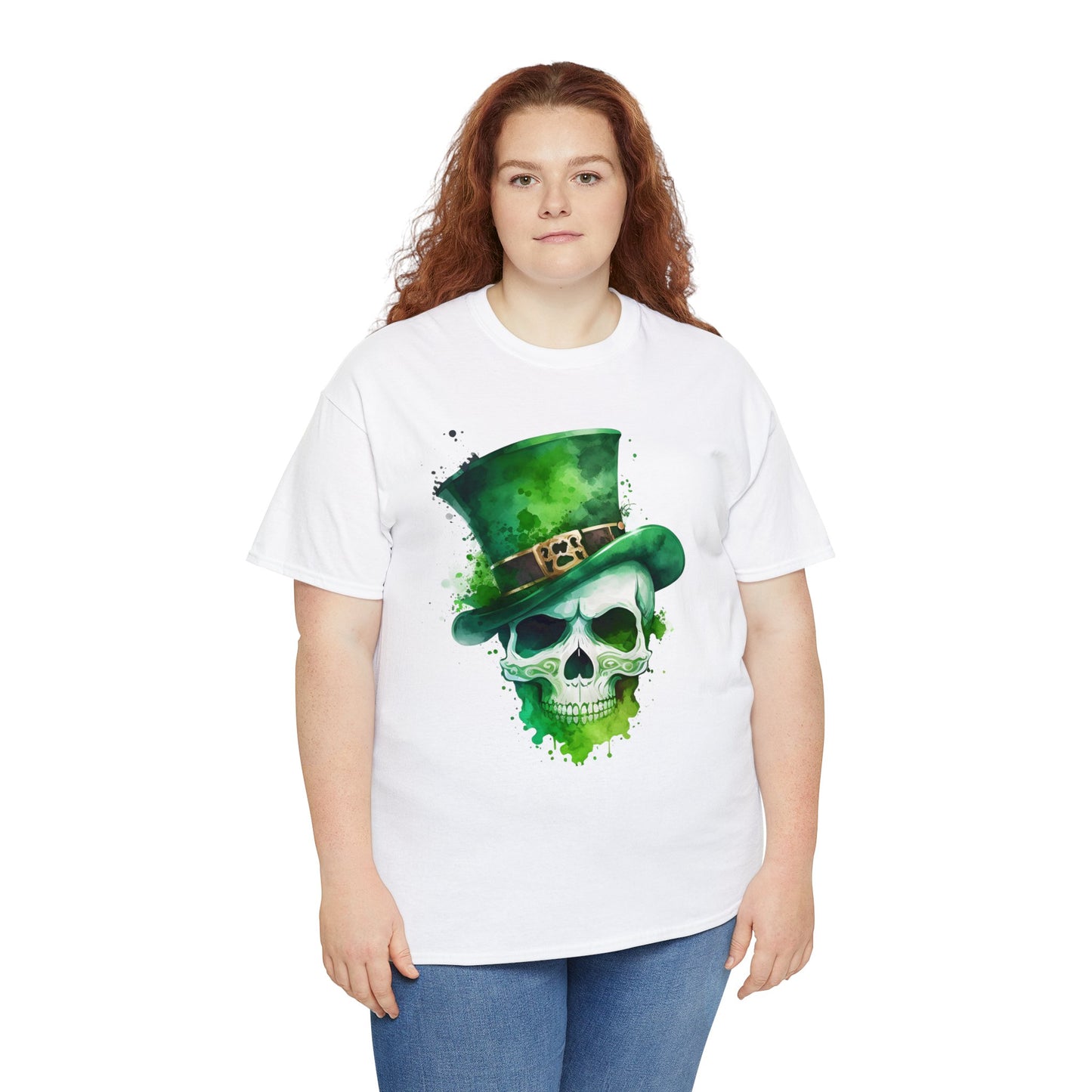 St. Patty's Skull Unisex Heavy Cotton Tee