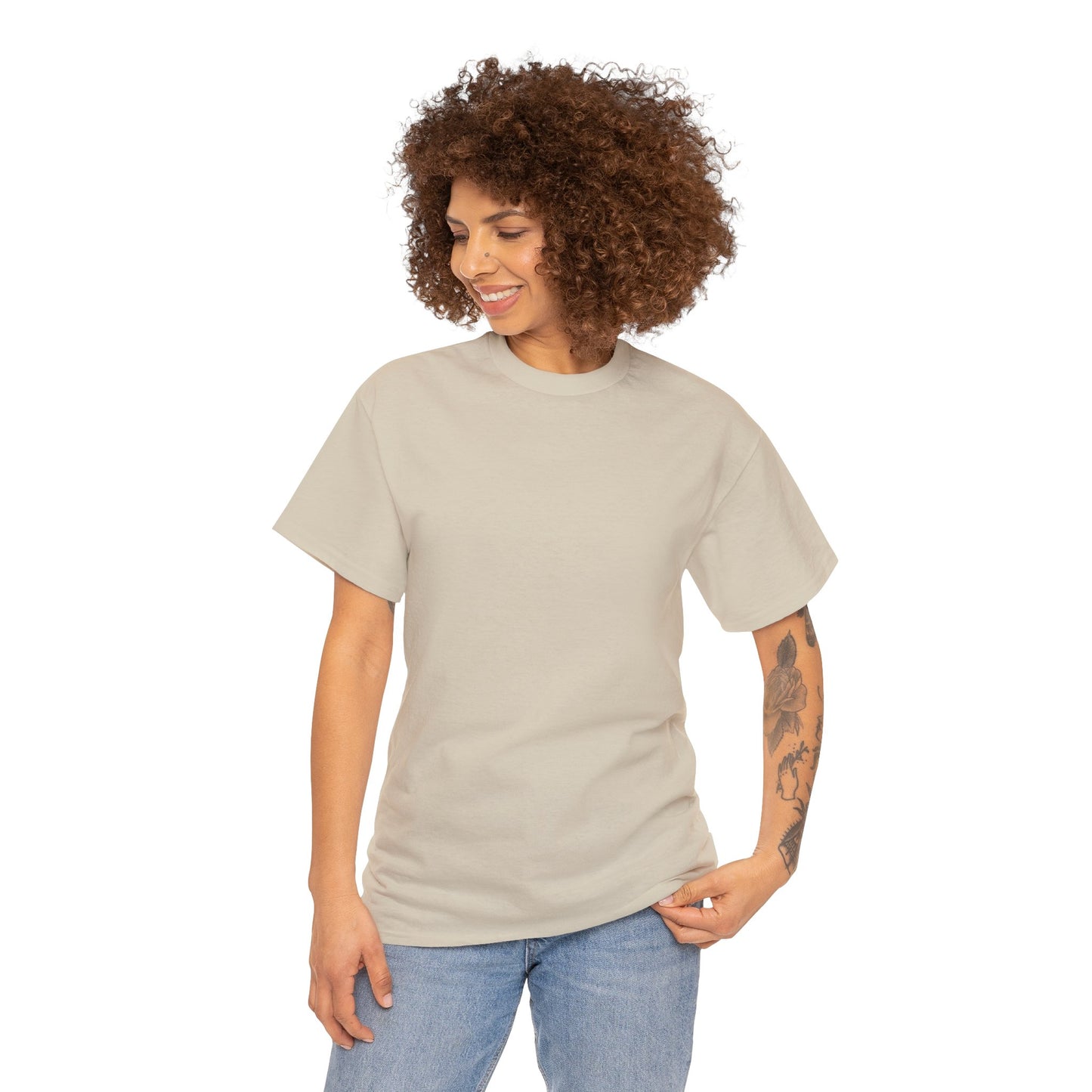 Firefighter Honor: Honoring The Past Protecting The Future (on back) Unisex Heavy Cotton Tee