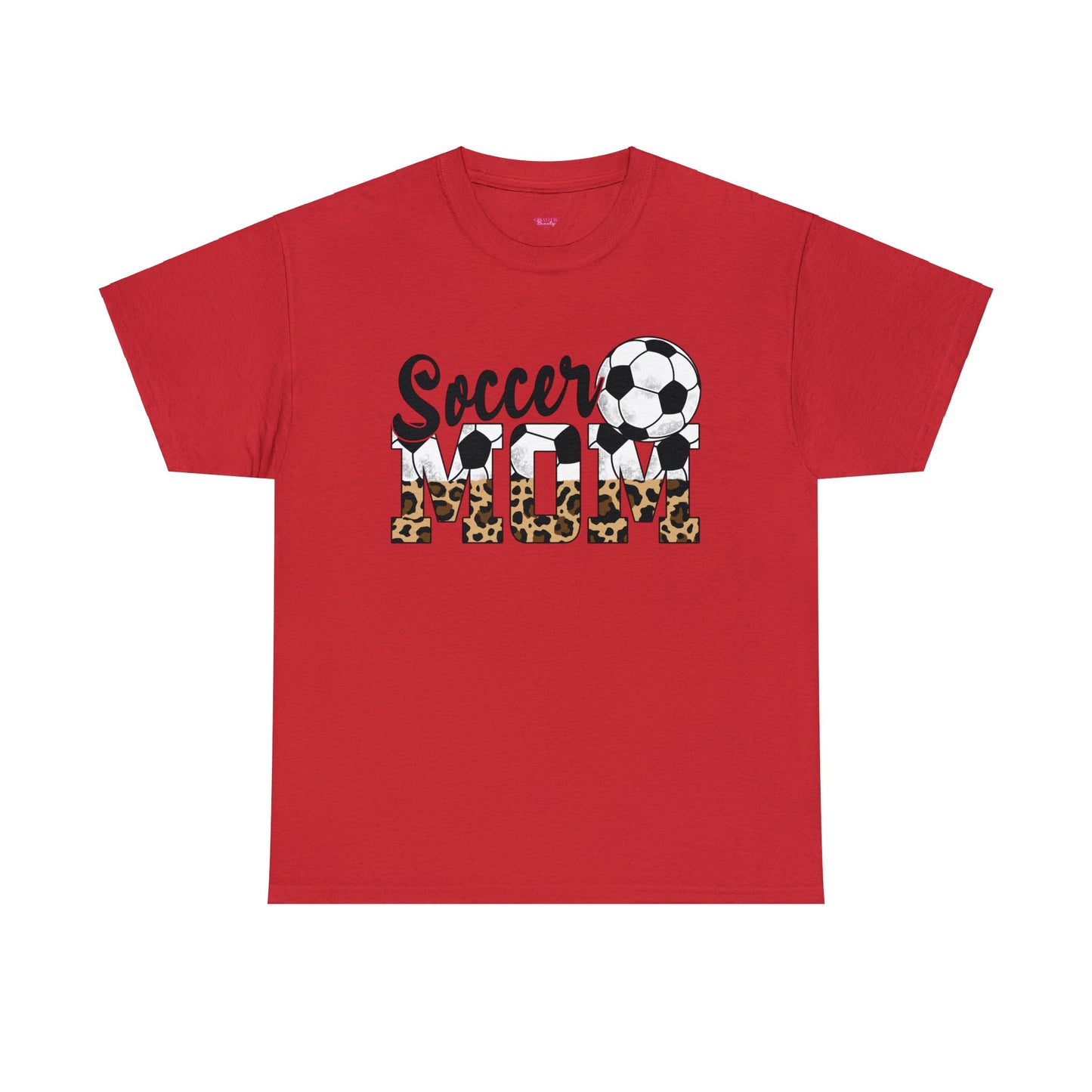 Soccer MOM Leopard print Unisex Heavy Cotton Tee