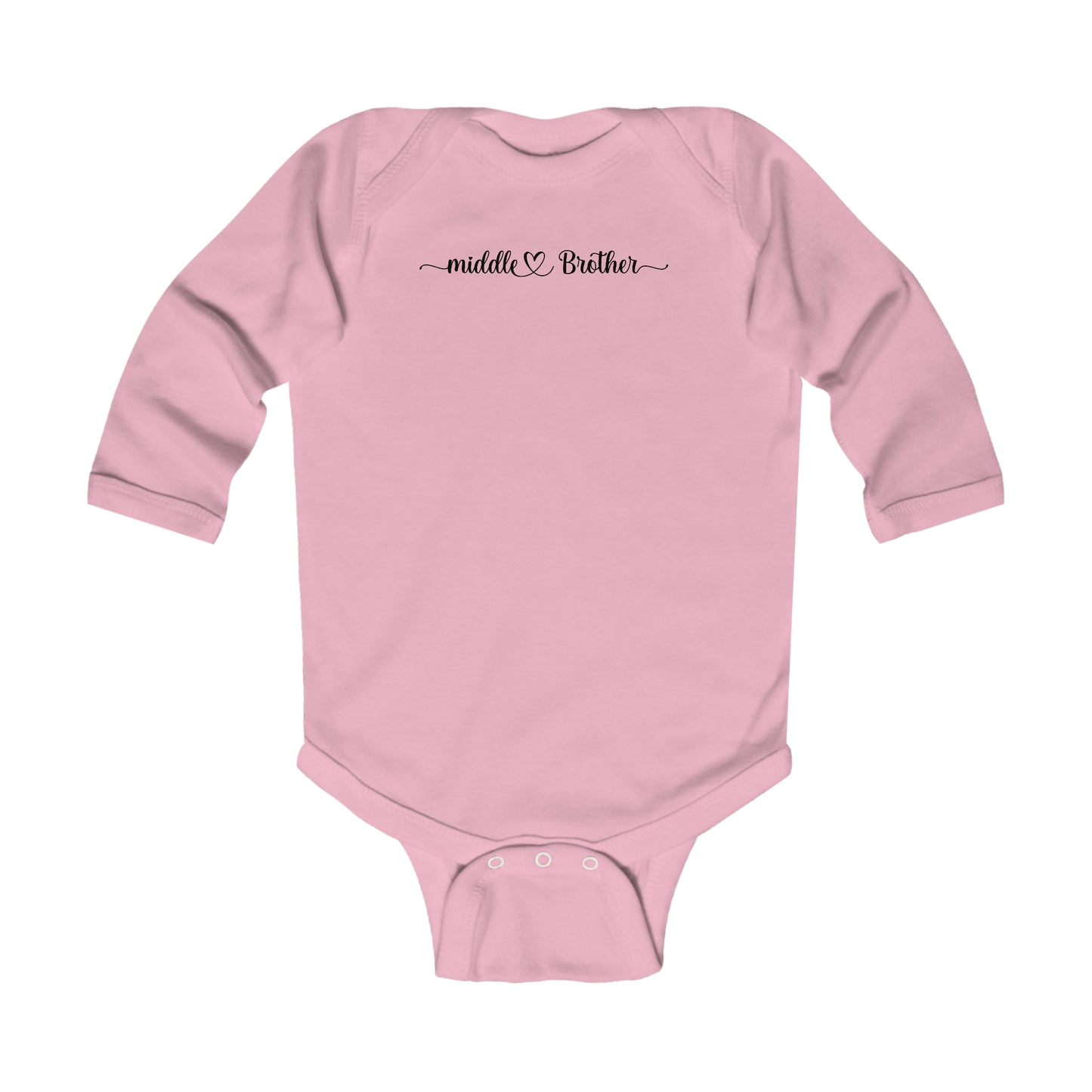 Middle Brother Infant Long Sleeve Onesie