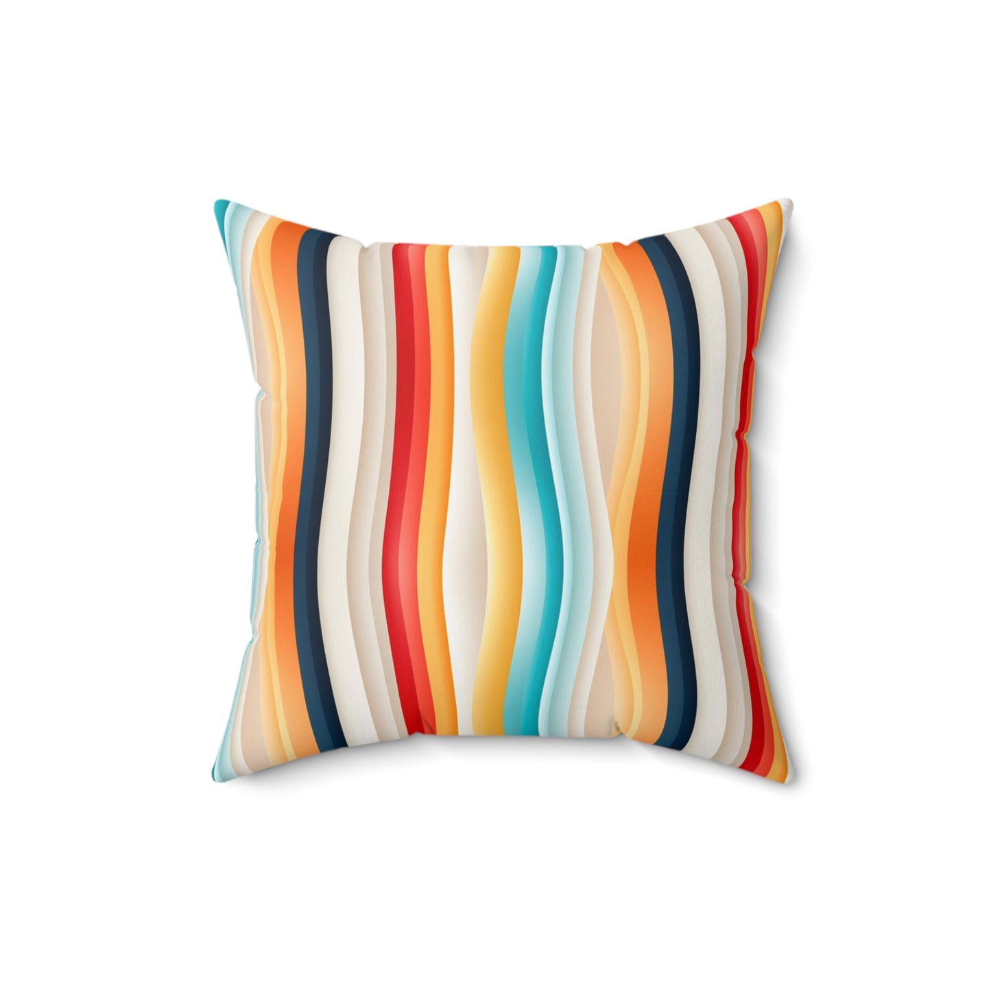 Color wave Fusion Spun Polyester Square Pillow