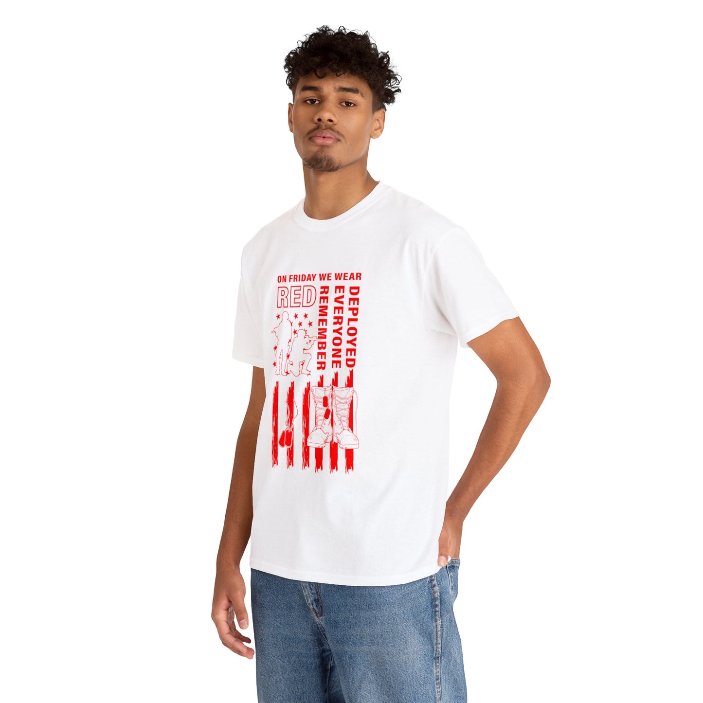 I Wear R.E.D. on Fridays Unisex Heavy Cotton Tee