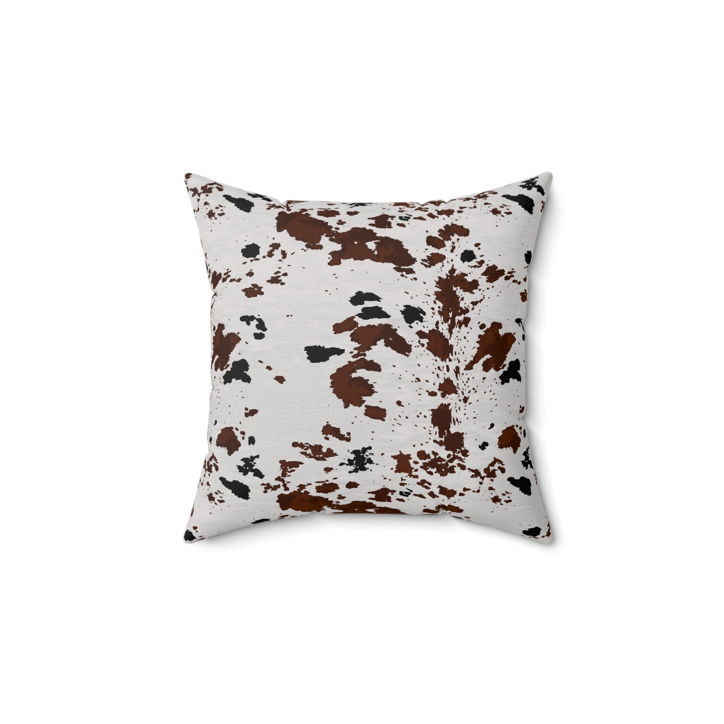 Cowhide Print Inspired Spun Polyester Square Pillow