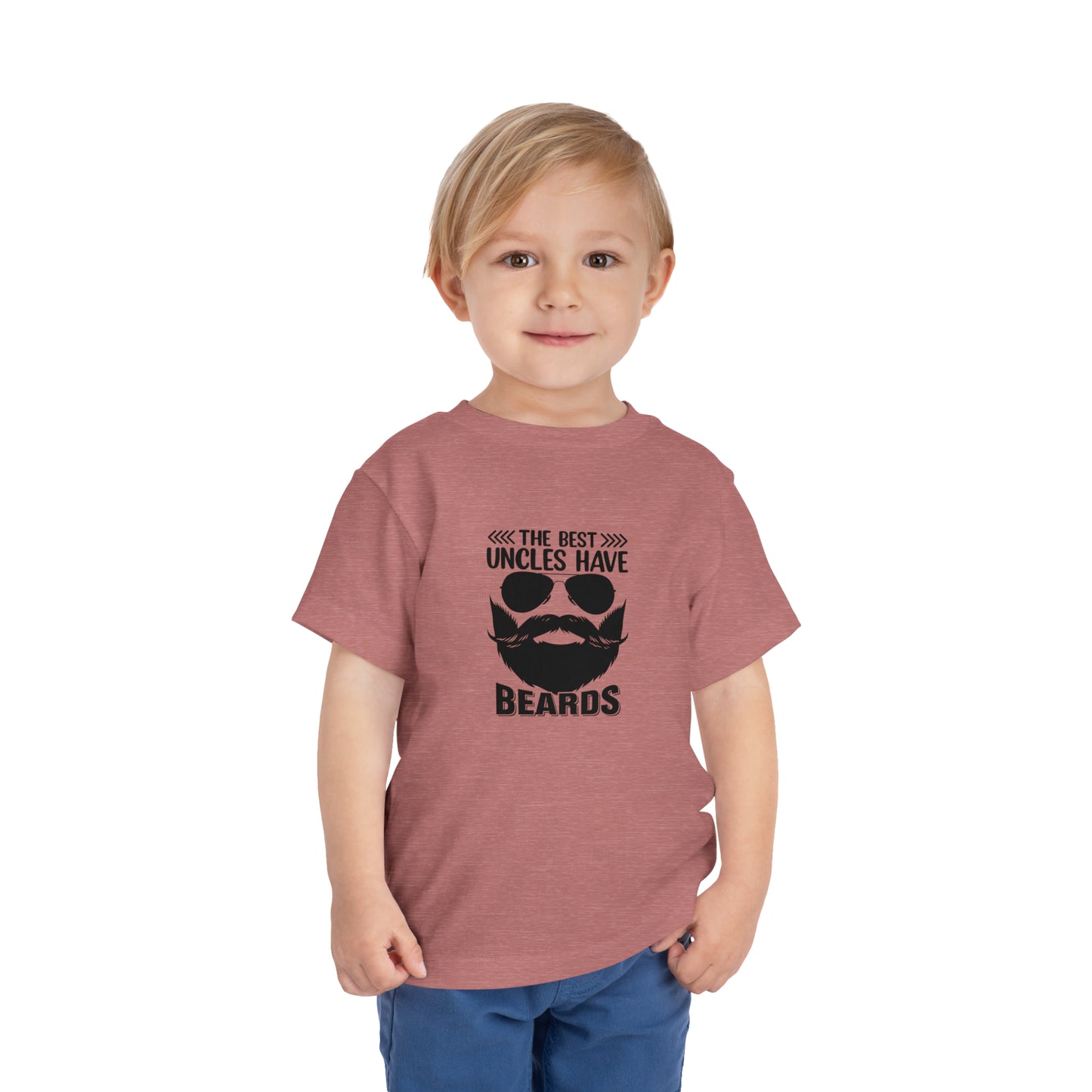 The Best Uncles Have Beards Toddler Short Sleeve Tee