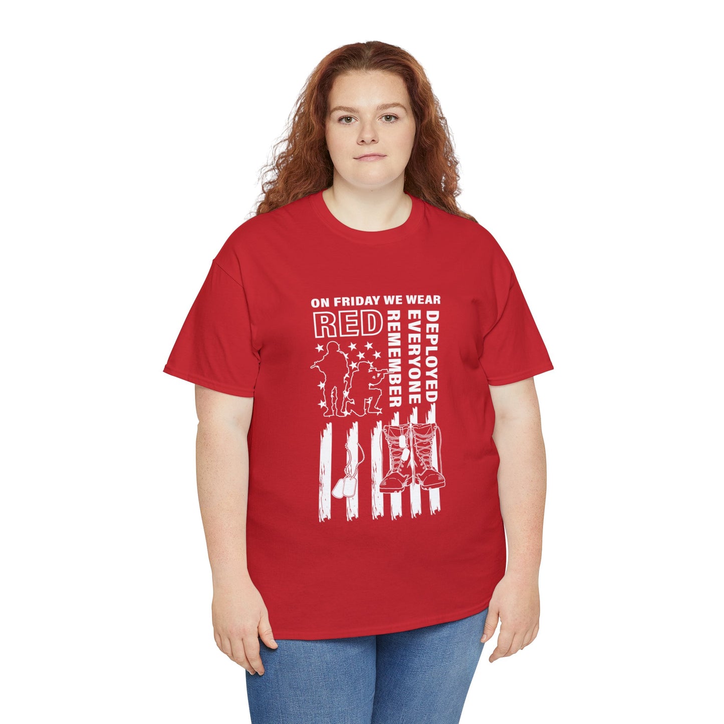 I Wear R.E.D. on Fridays Unisex Heavy Cotton Tee