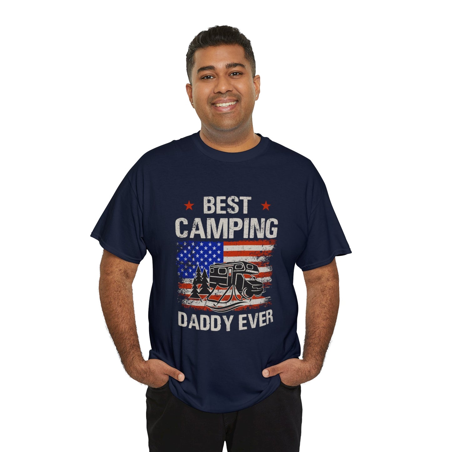 Best Camping Dad Ever Unisex Heavy Cotton Tee