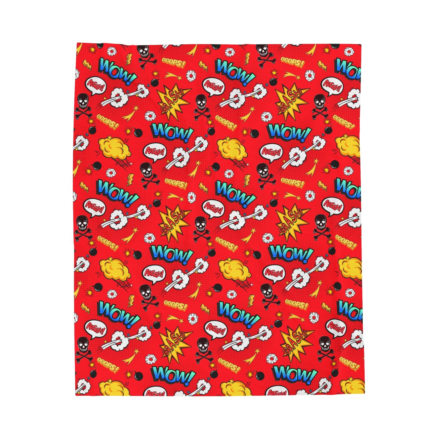 Superhero Inspired Velveteen Plush Blanket