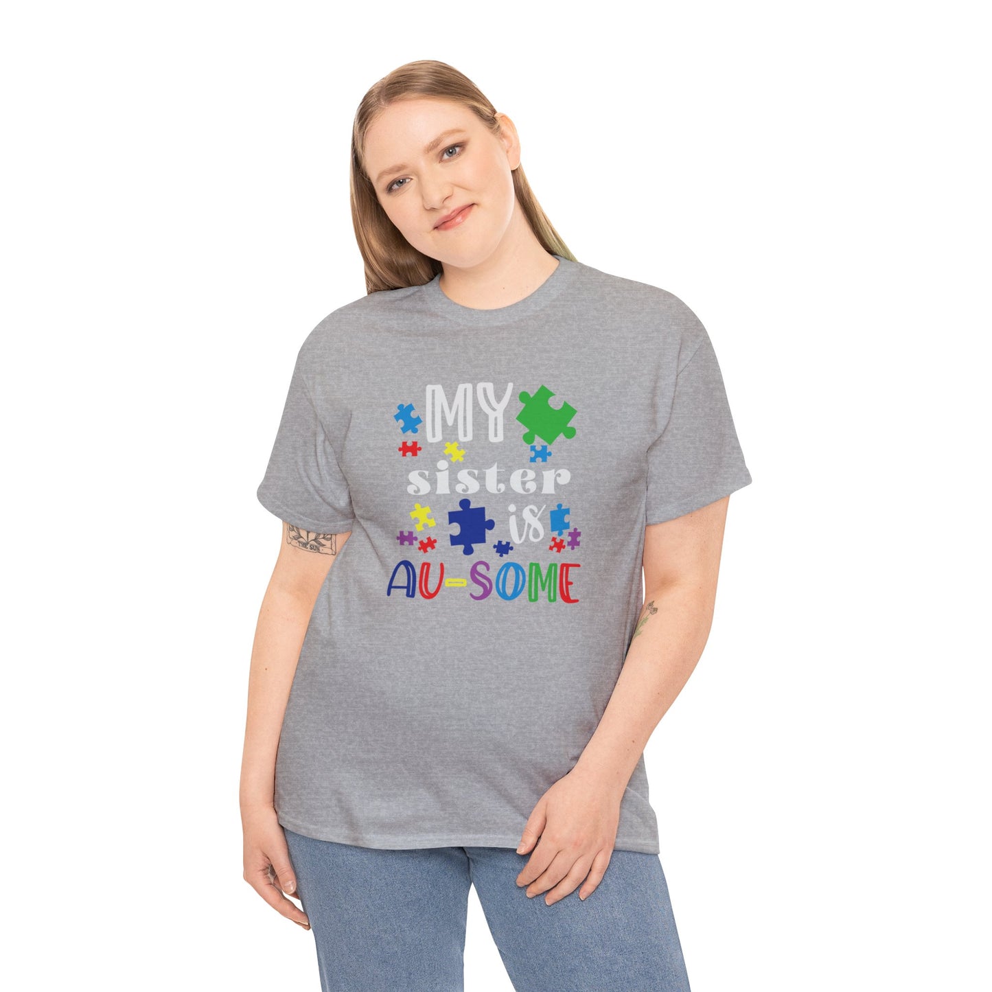 My Sister is AU-SOME Unisex Heavy Cotton Tee