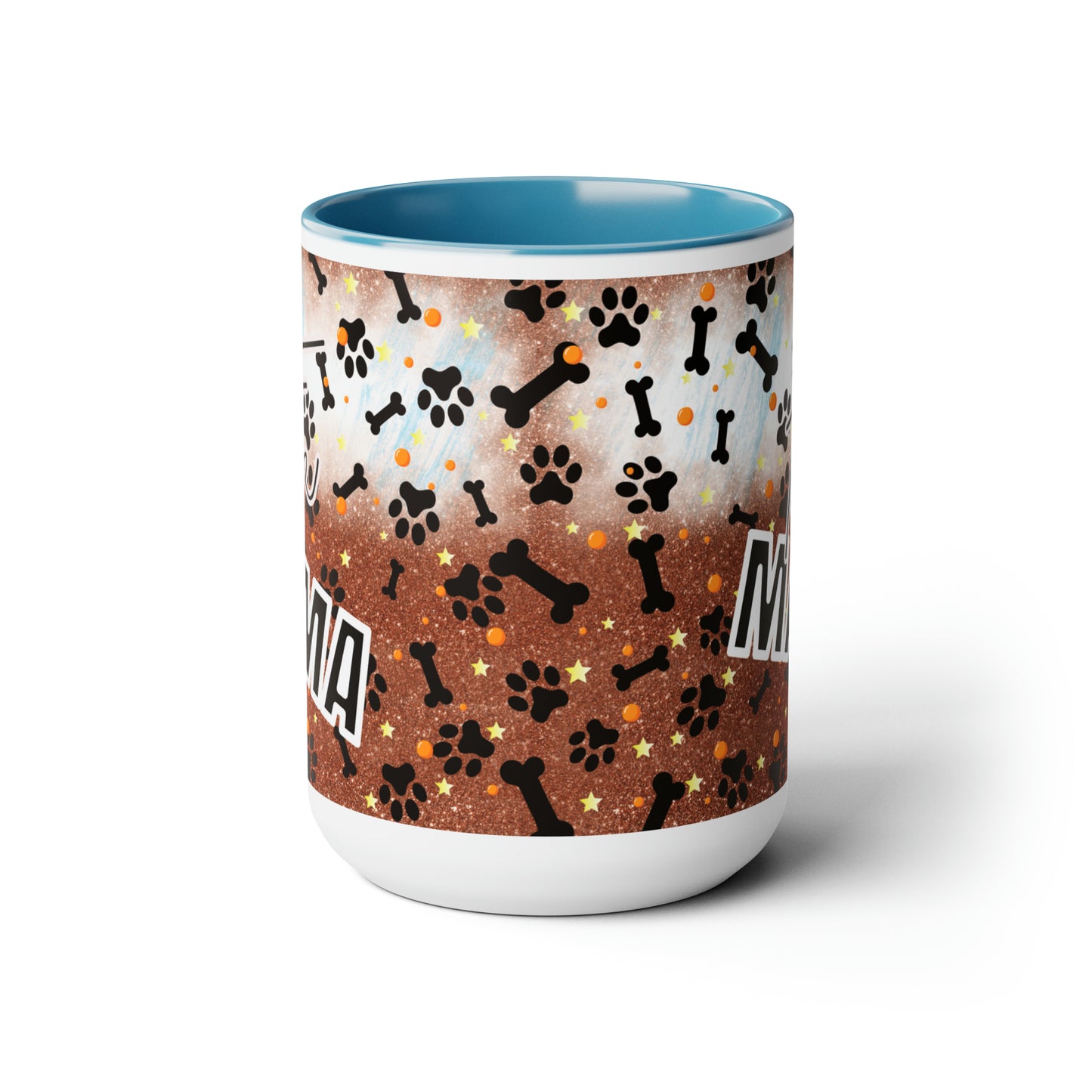 Fur Mama Two-Tone Coffee Mugs, 15oz