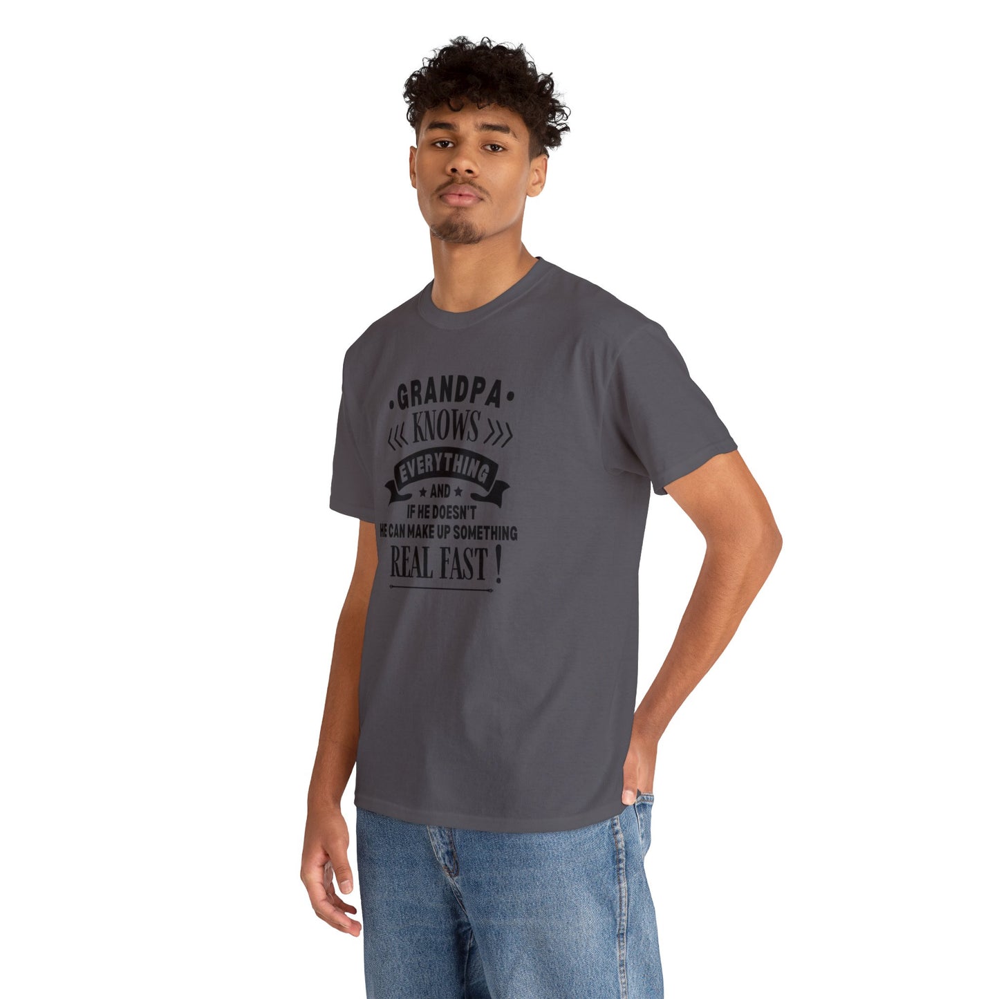 Grandpa Knows Everything Unisex Heavy Cotton Tee