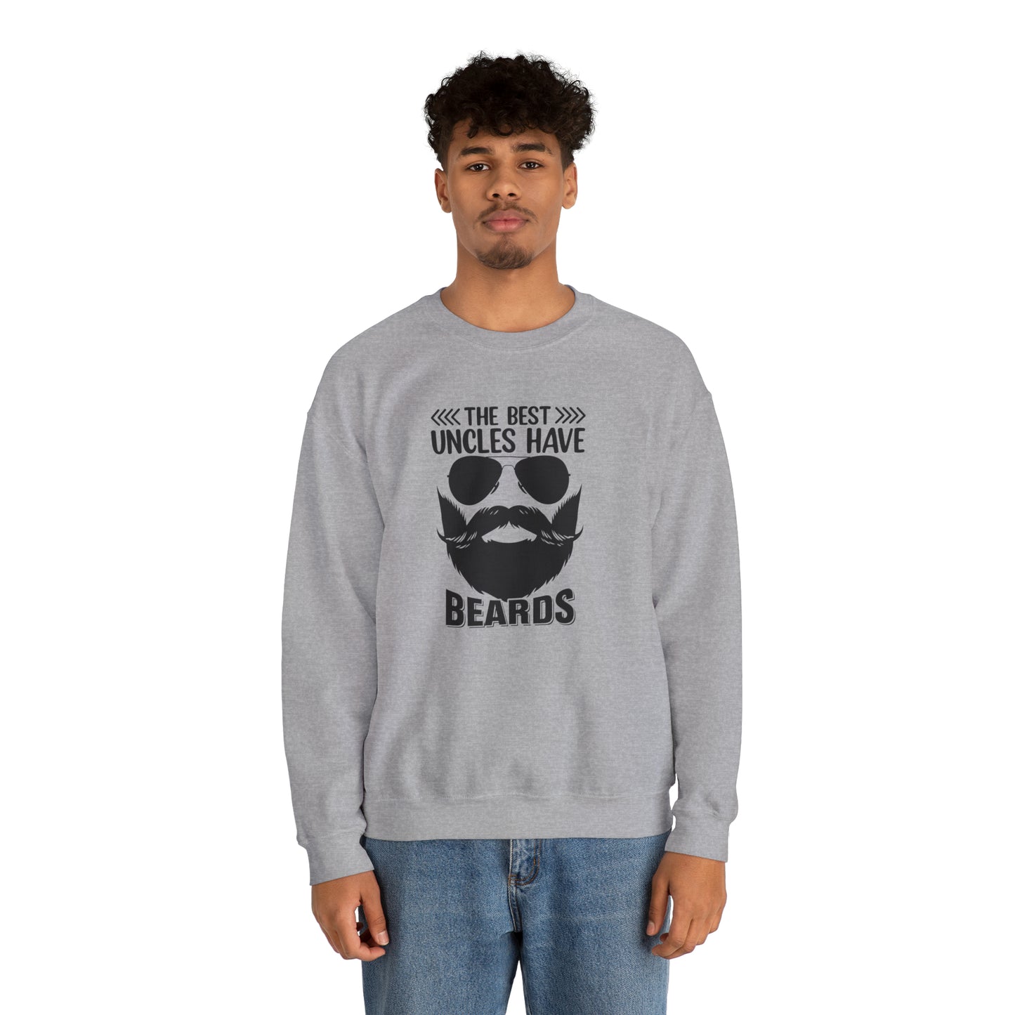 The Best Uncles Have Beards Unisex Heavy Blend™ Crewneck Sweatshirt