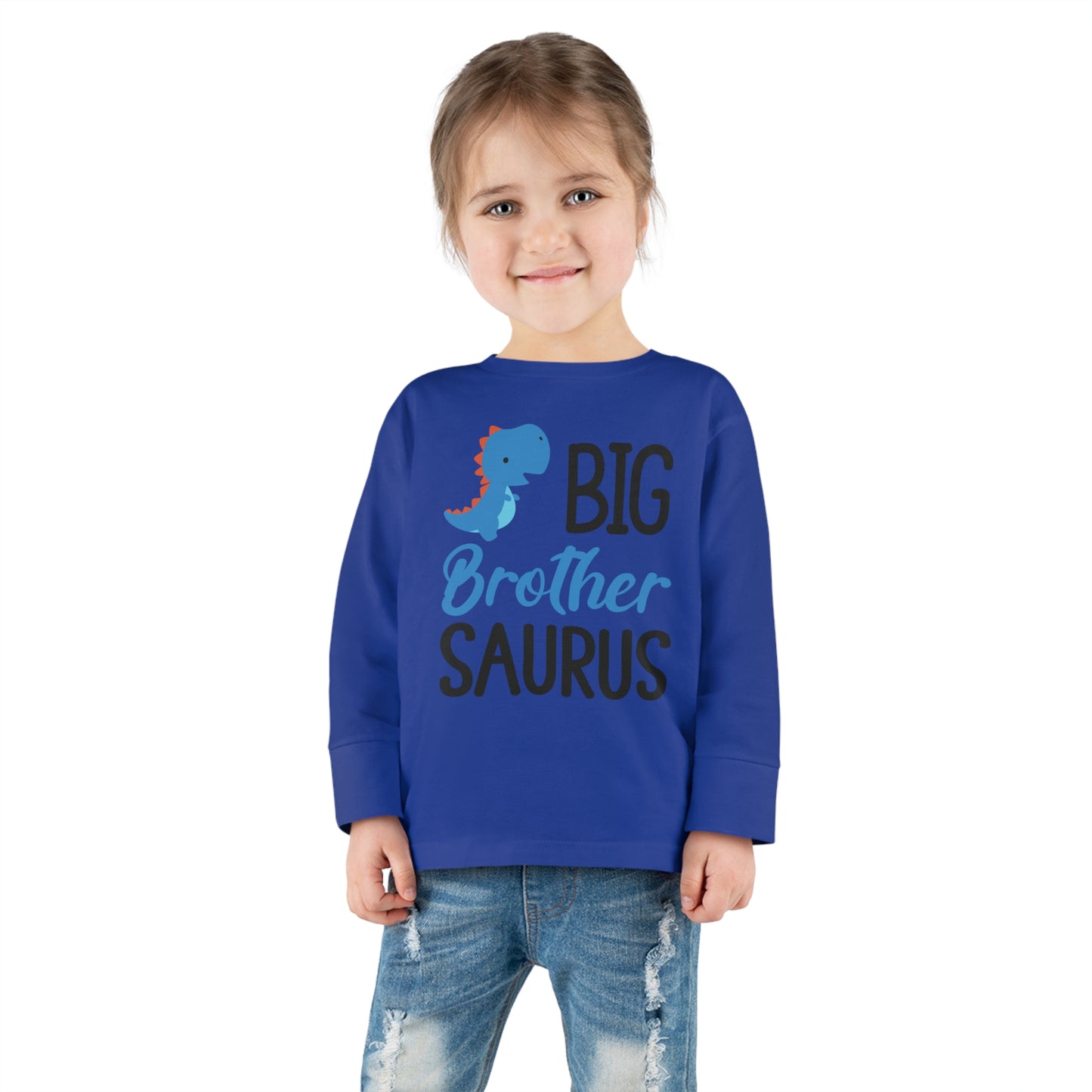 Big Brother Saurus Toddler Long Sleeve Tee