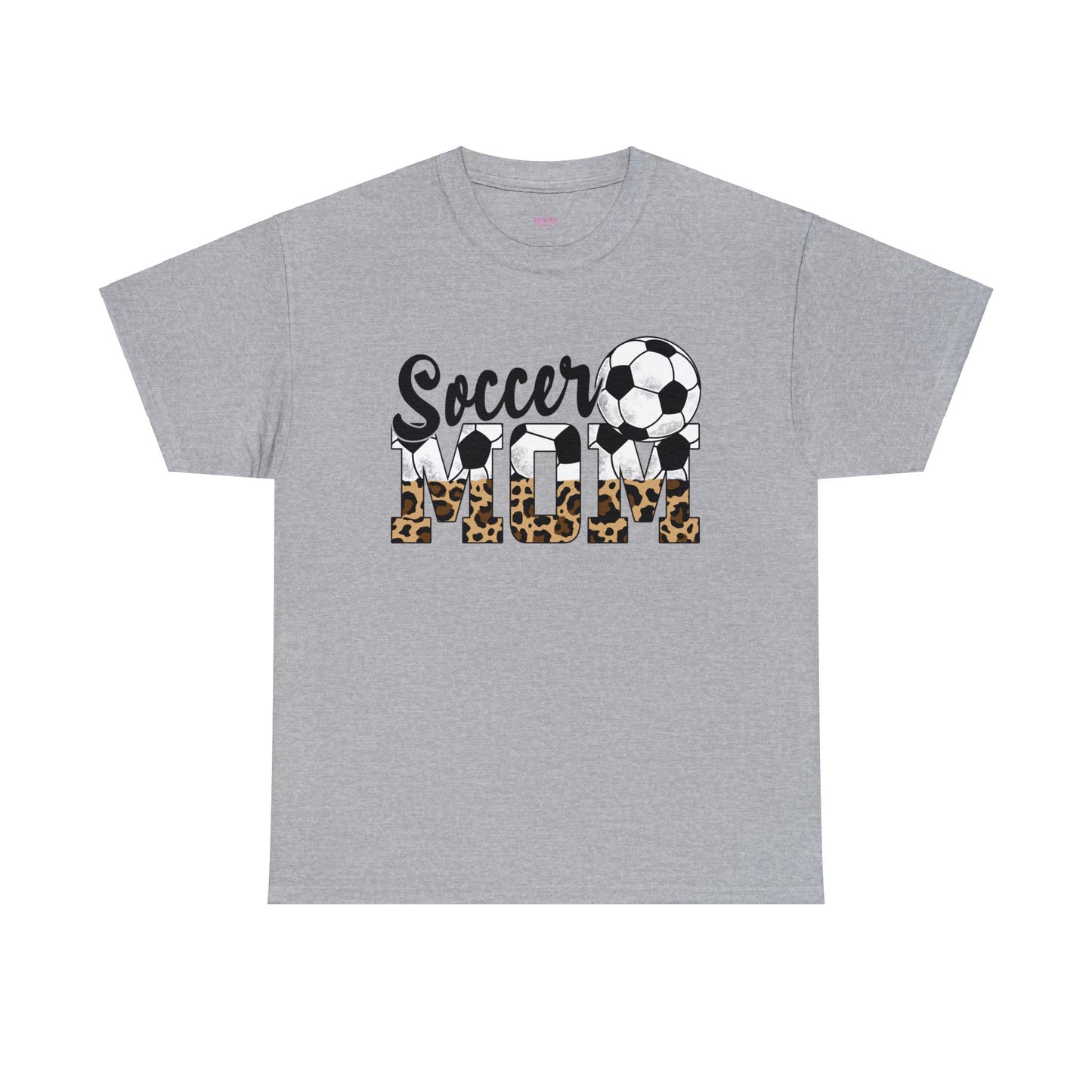 Soccer MOM Leopard print Unisex Heavy Cotton Tee