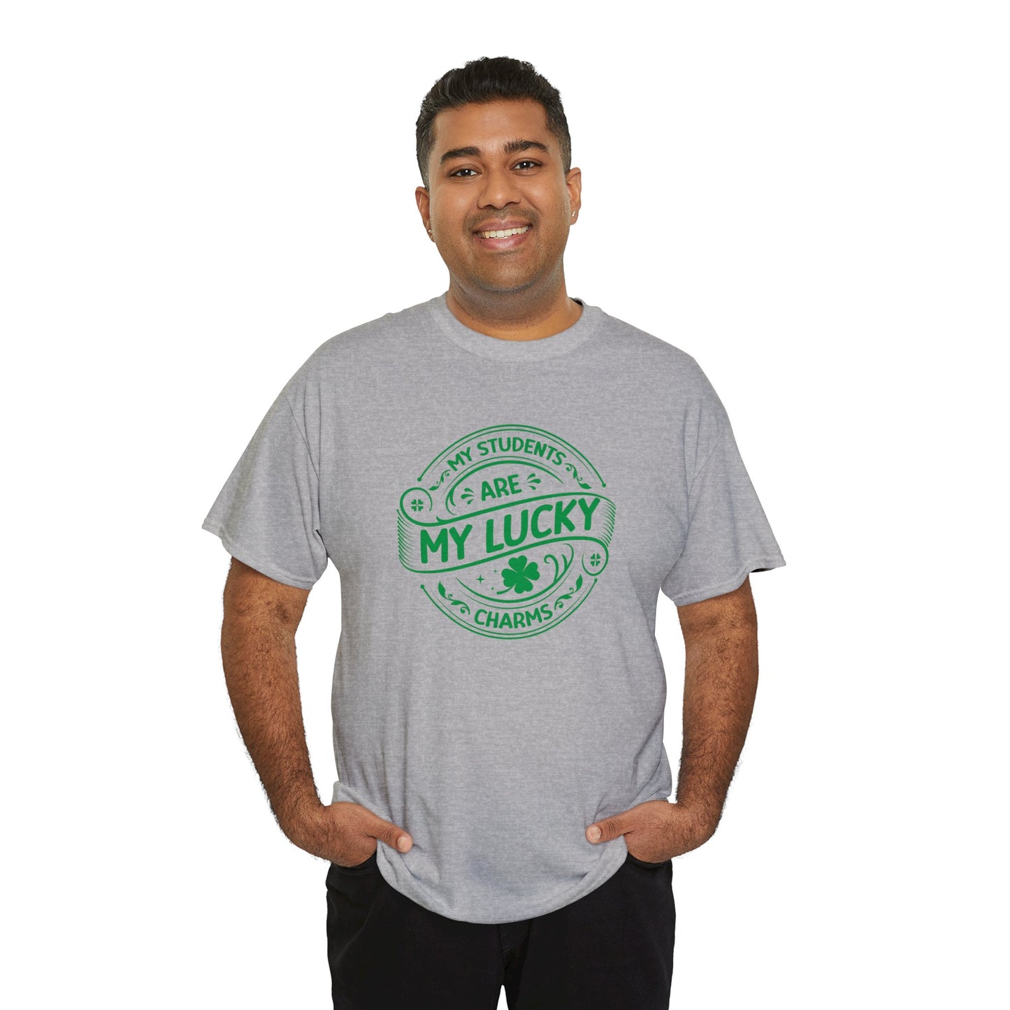 My Students Are My Lucky Charms St Patricks day shirt Unisex Heavy Cotton Tee