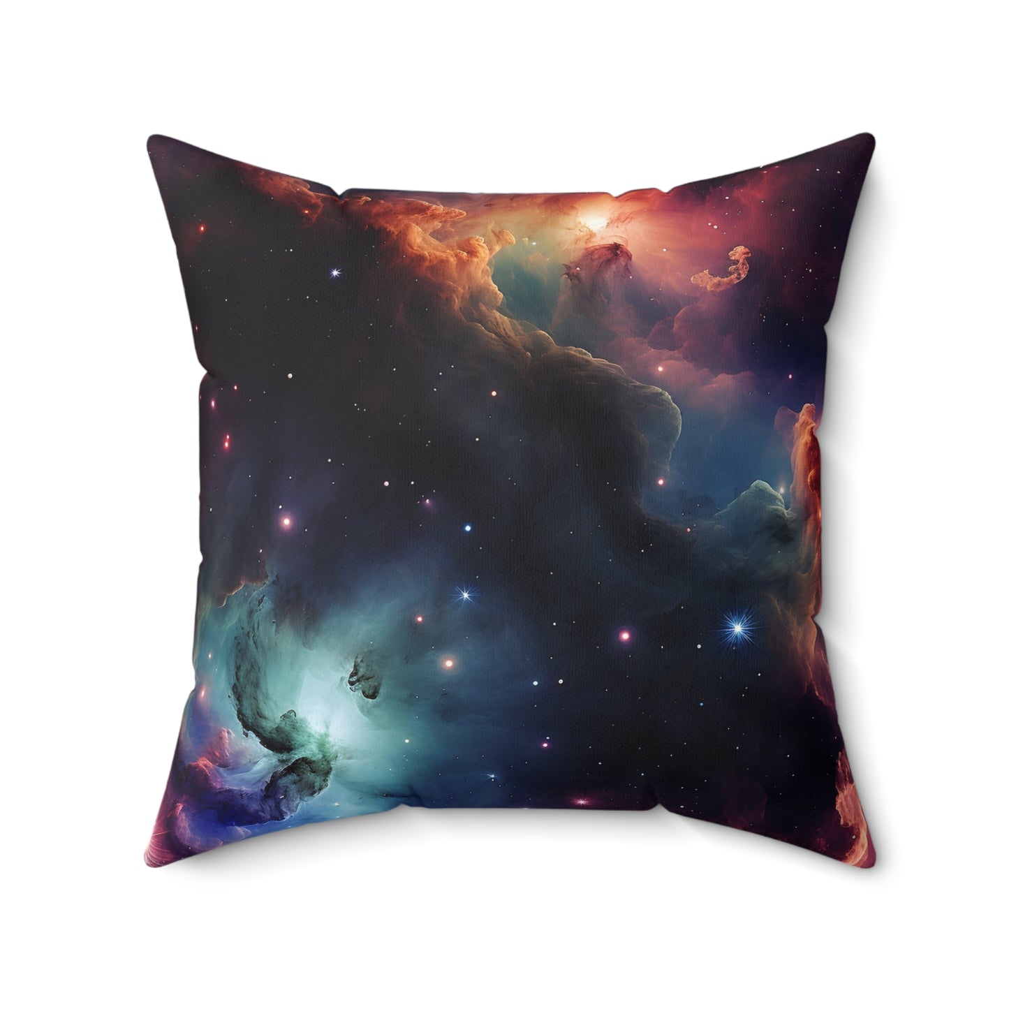 Cosmic Nebula Polyester Square Pillow