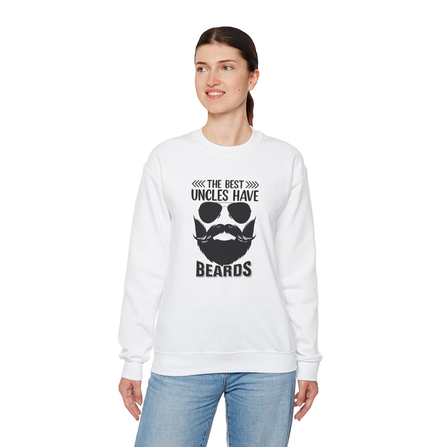 The Best Uncles Have Beards Unisex Heavy Blend™ Crewneck Sweatshirt