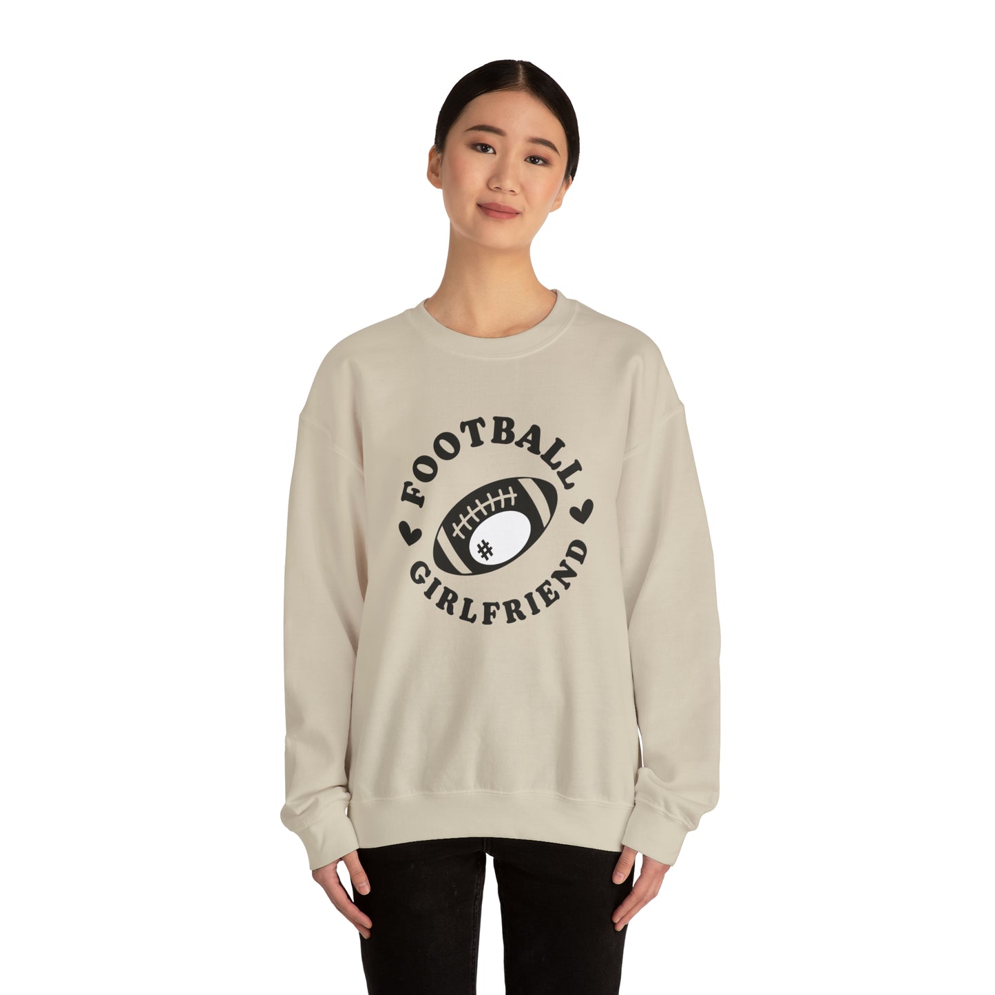 Football Girlfriend Unisex Heavy Blend™ Crewneck Sweatshirt