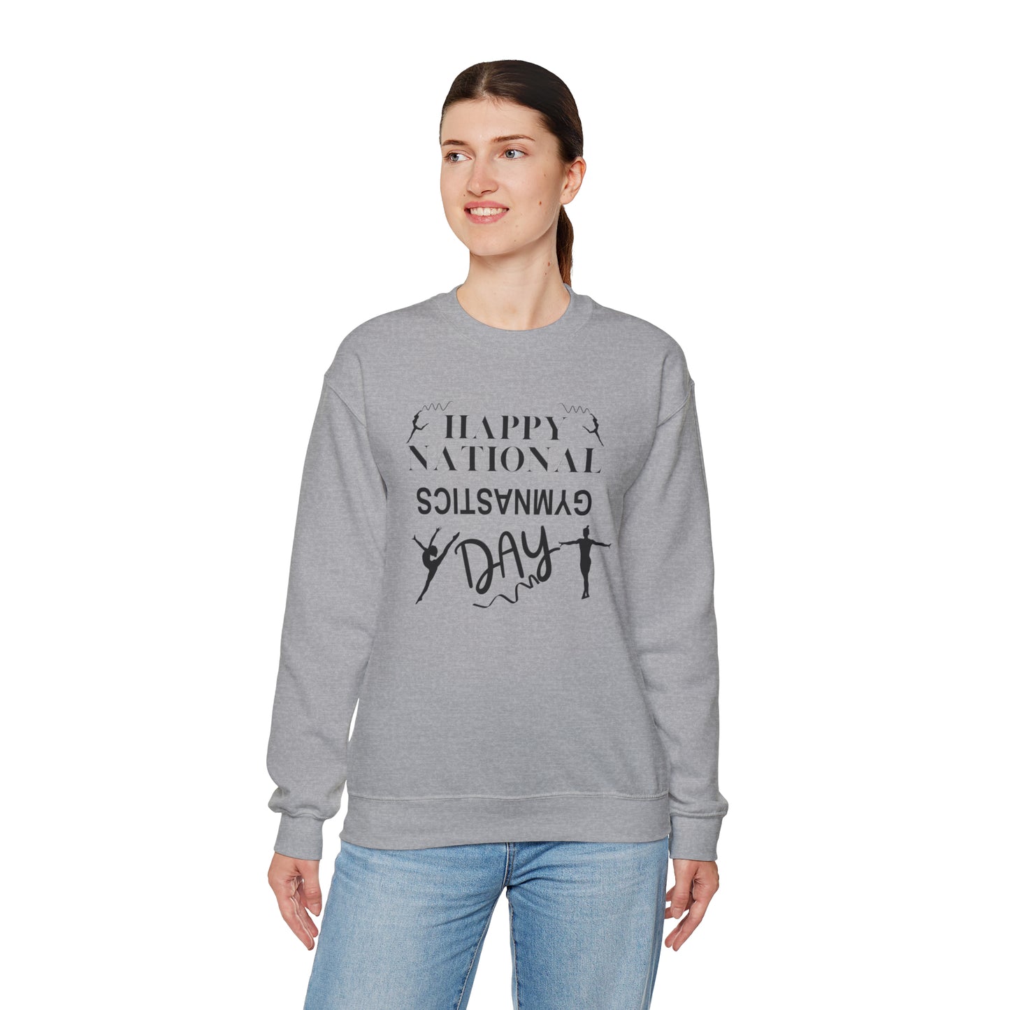 Happy National Gymnastics Day Unisex Heavy Blend™ Crewneck Sweatshirt