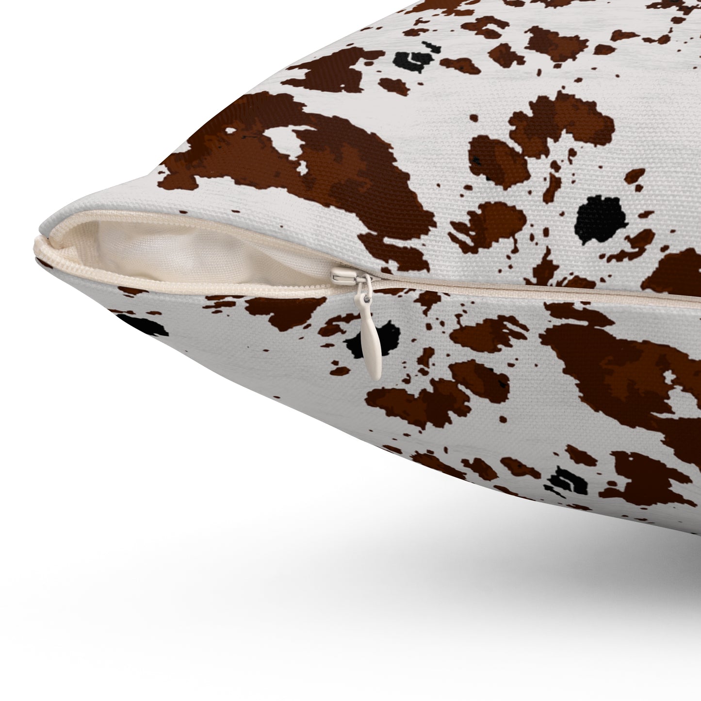 Cowhide Print Inspired Spun Polyester Square Pillow
