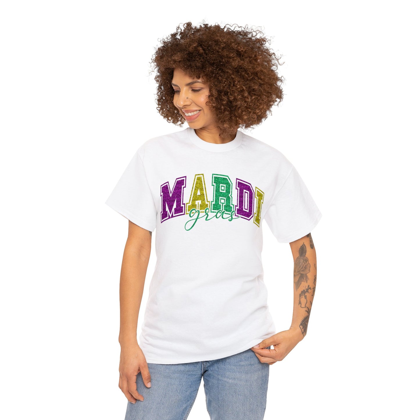 Mardi Gras Unisex Heavy Cotton Tee