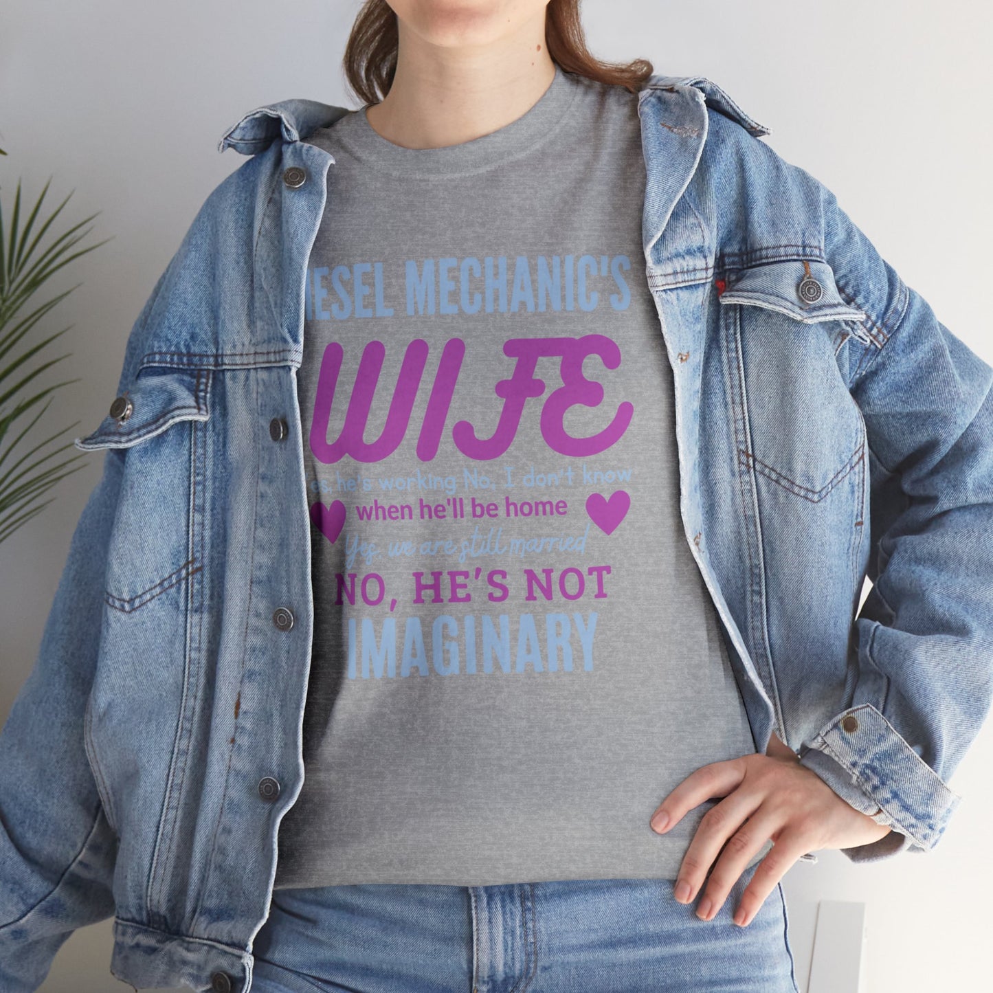 Diesel Mechanics Wife Unisex Heavy Cotton Tee
