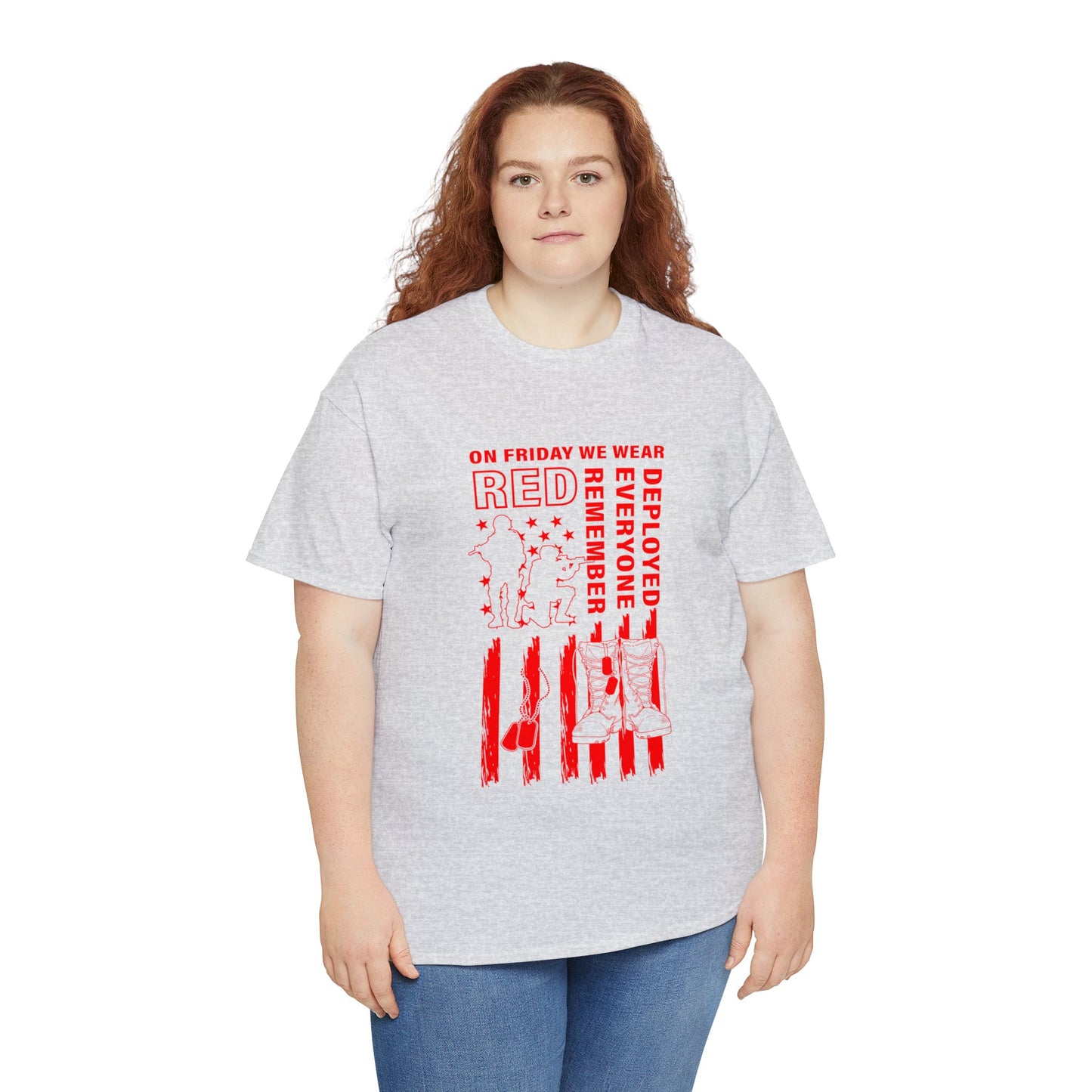 I Wear R.E.D. on Fridays Unisex Heavy Cotton Tee