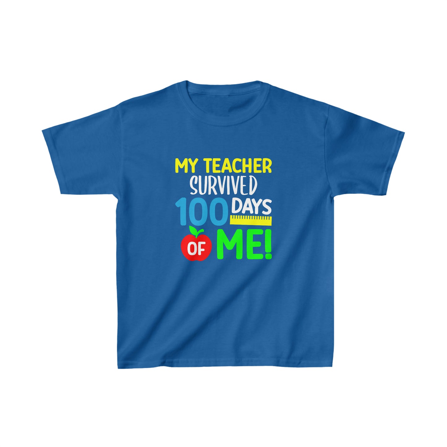 My Teacher Survived 100 Days of Me Kids Heavy Cotton™ Tee