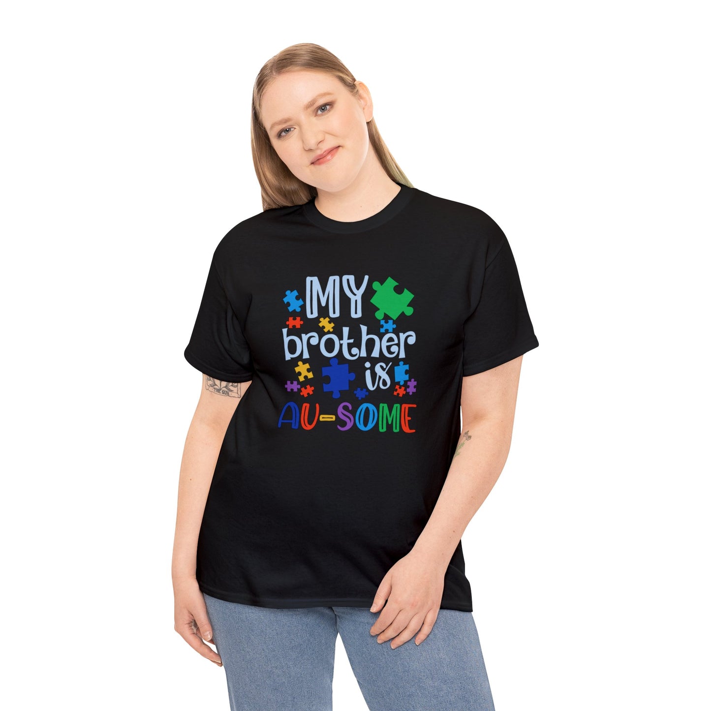 My Brother is AU-SOME Unisex Heavy Cotton Tee
