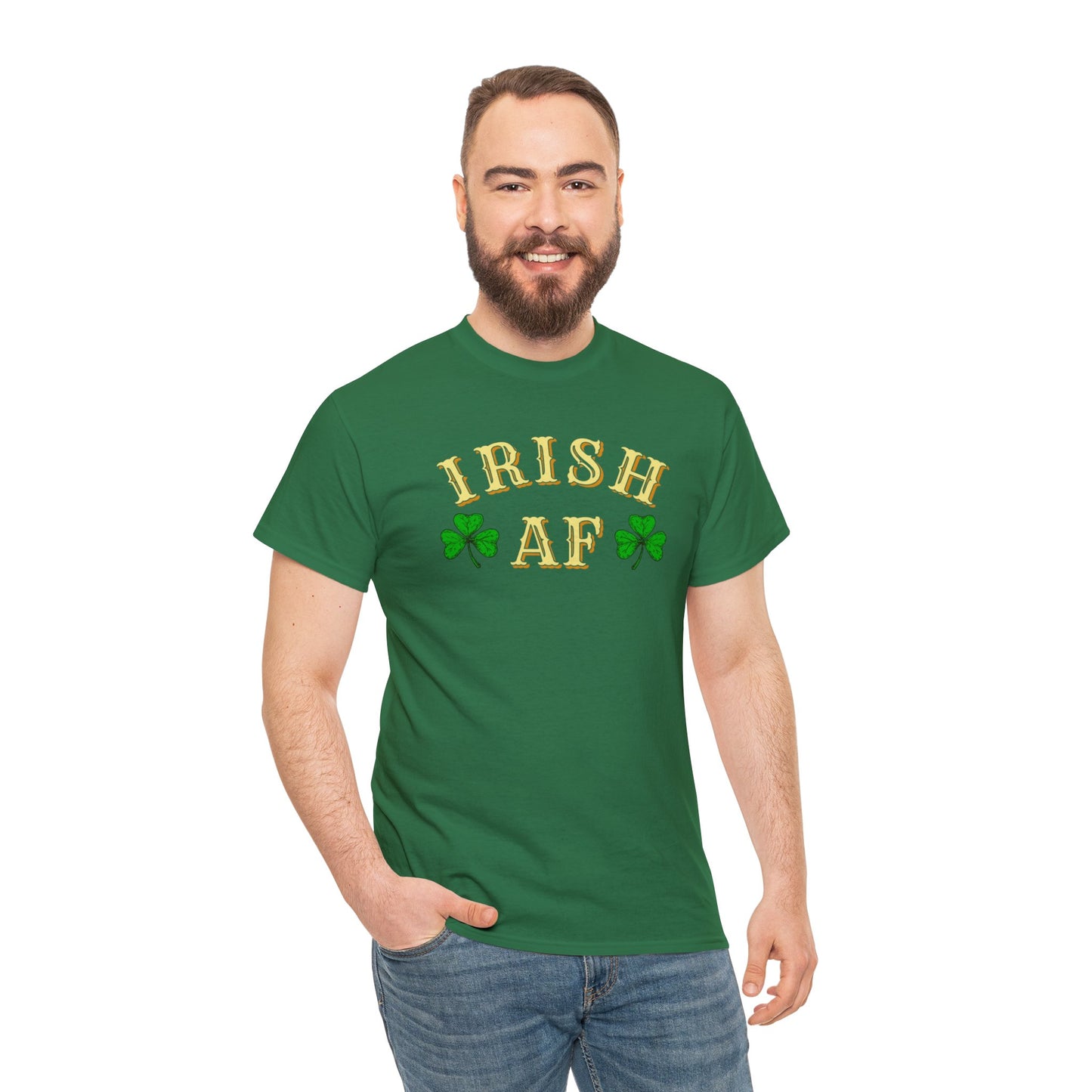 Irish AF St Patricks Day Unisex Heavy Cotton Tee