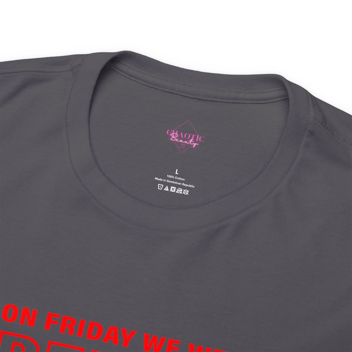 I Wear R.E.D. on Fridays Unisex Heavy Cotton Tee