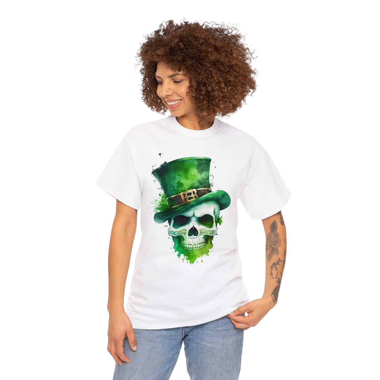 St. Patty's Skull Unisex Heavy Cotton Tee