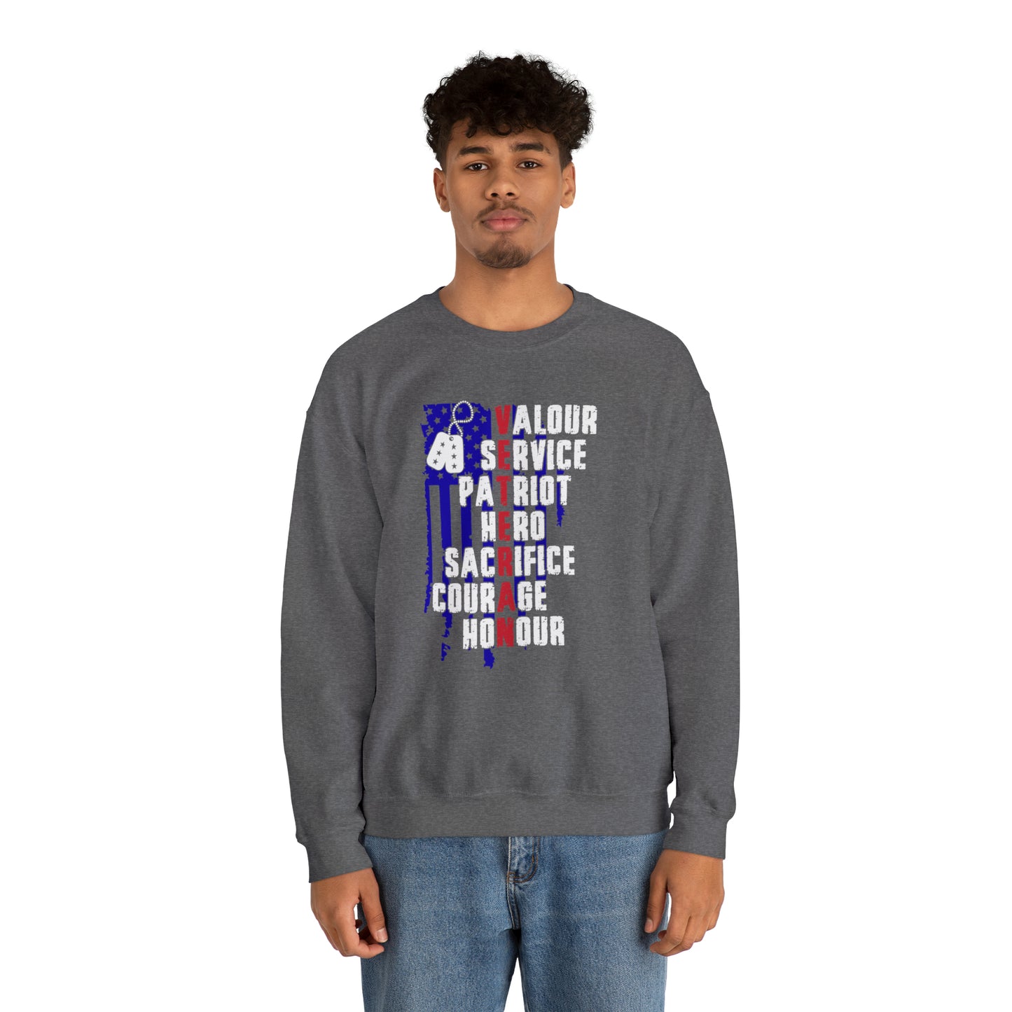 V.E.T.E.R.A.N Unisex Heavy Blend™ Crewneck Sweatshirt