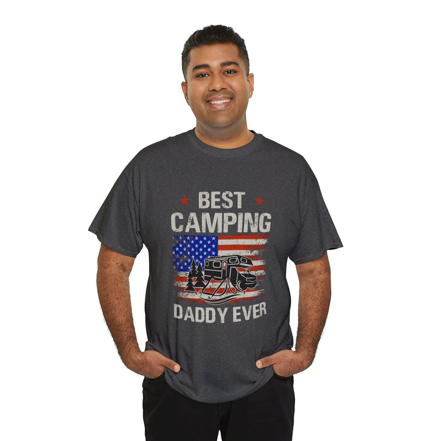 Best Camping Dad Ever Unisex Heavy Cotton Tee
