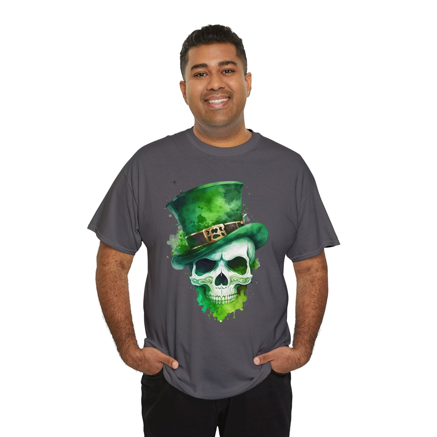 St. Patty's Skull Unisex Heavy Cotton Tee