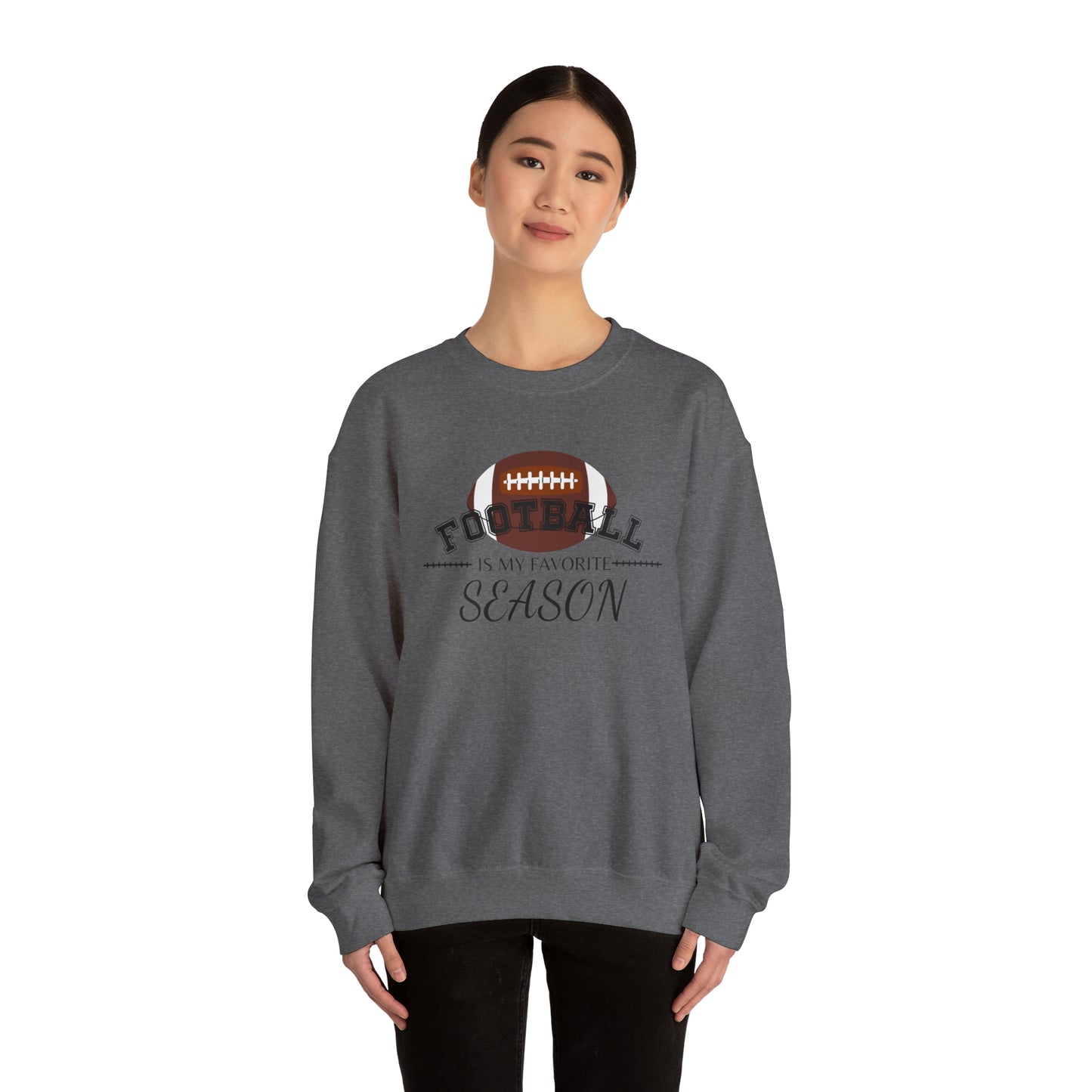 Football is My Favorite Season Unisex Heavy Blend™ Crewneck Sweatshirt