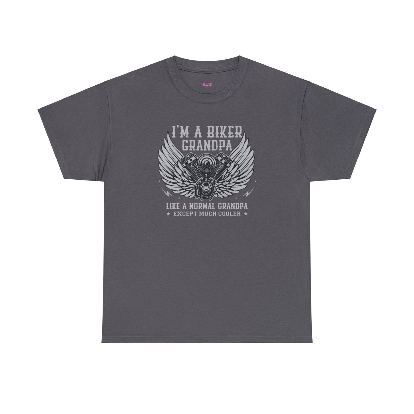 Im a Biker Grandpa LIke a Normal Grandpa Except Much Cooler Unisex Heavy Cotton Tee