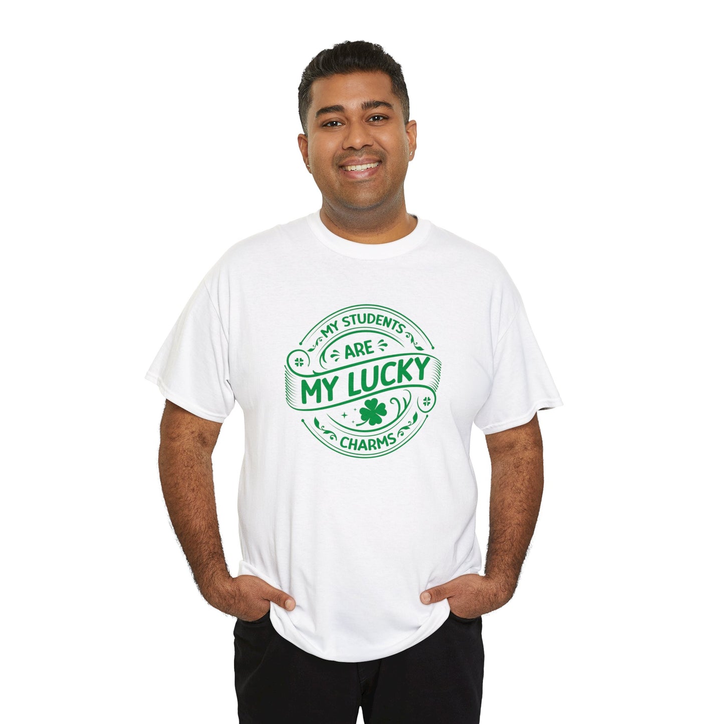 My Students Are My Lucky Charms St Patricks day shirt Unisex Heavy Cotton Tee