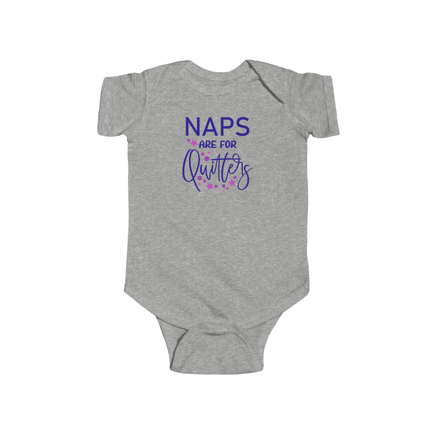 Naps are for Quitters Purple Outfit Infant Fine Jersey Bodysuit