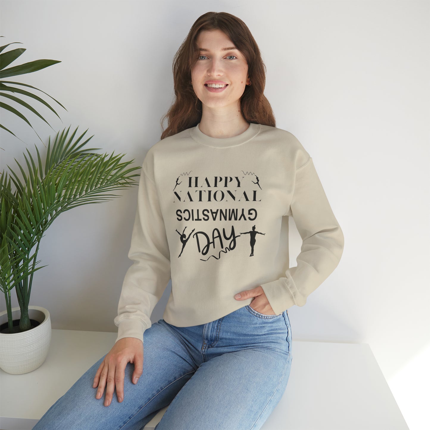 Happy National Gymnastics Day Unisex Heavy Blend™ Crewneck Sweatshirt