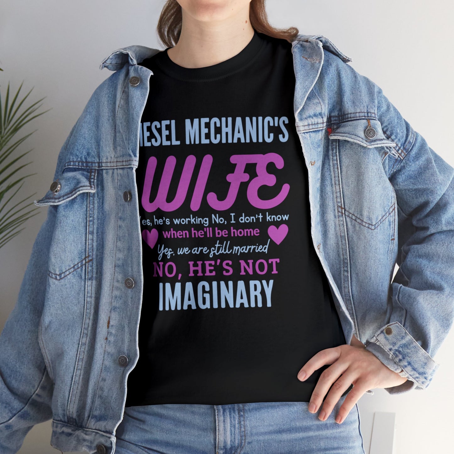 Diesel Mechanics Wife Unisex Heavy Cotton Tee