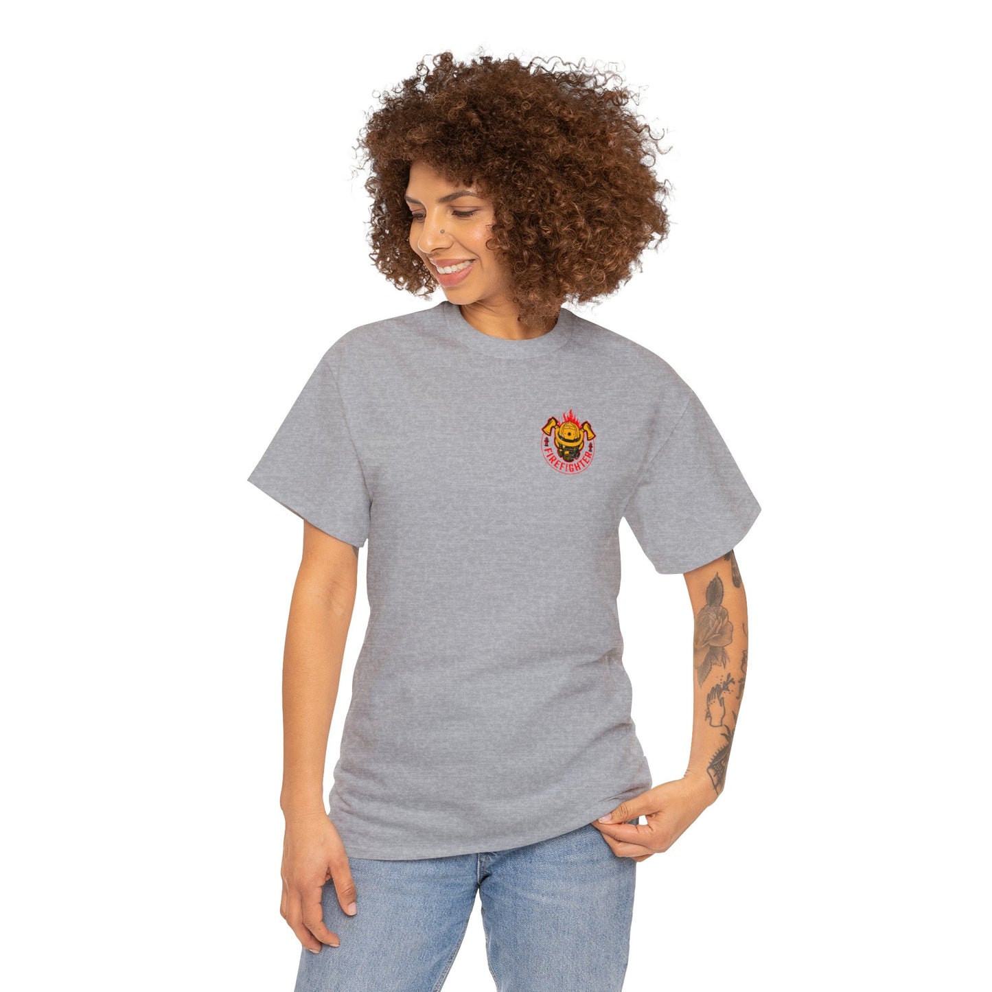 My Father is A Firefighter What's Your Superpower Unisex Heavy Cotton Tee